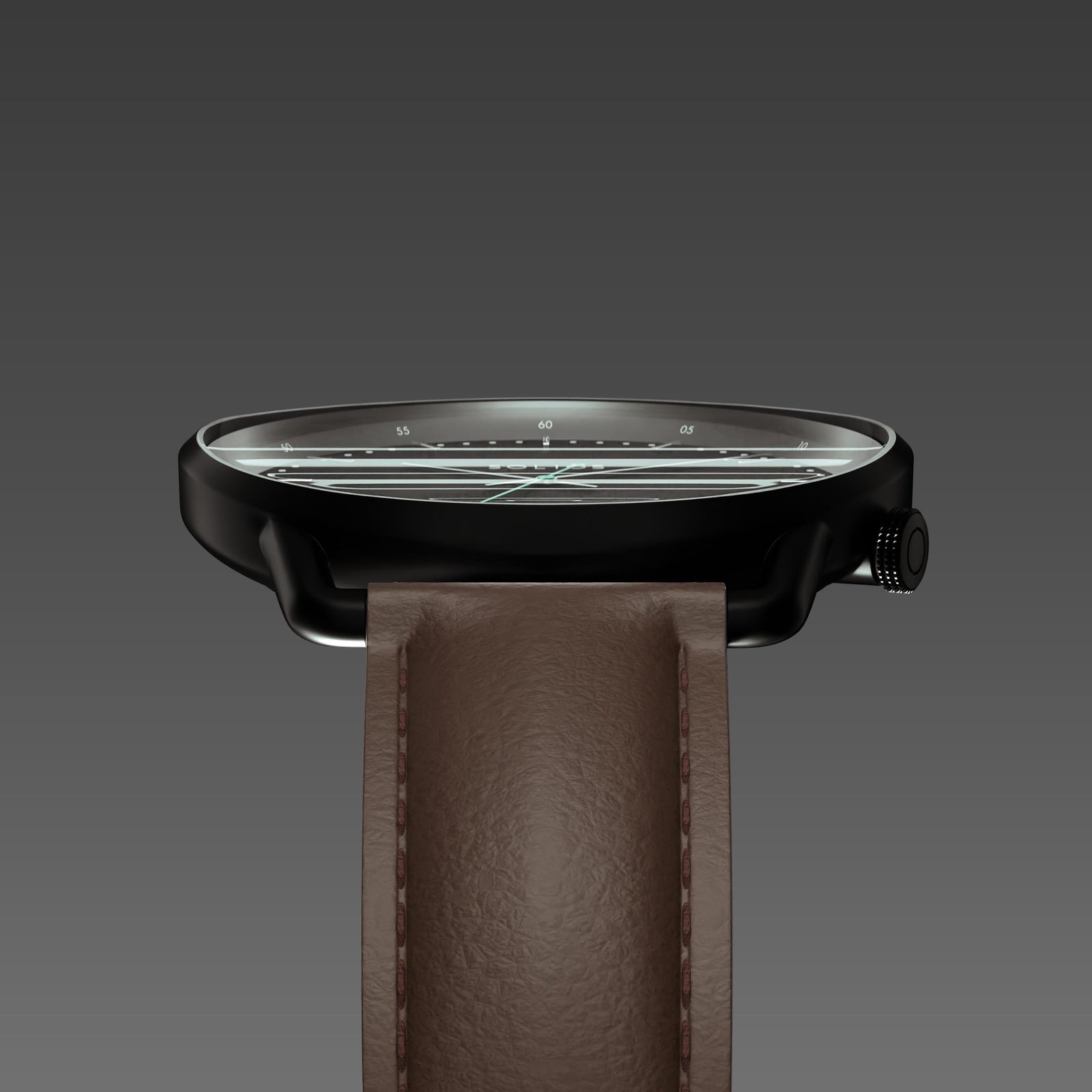 The Solar Curve | Black Dial - Black Case