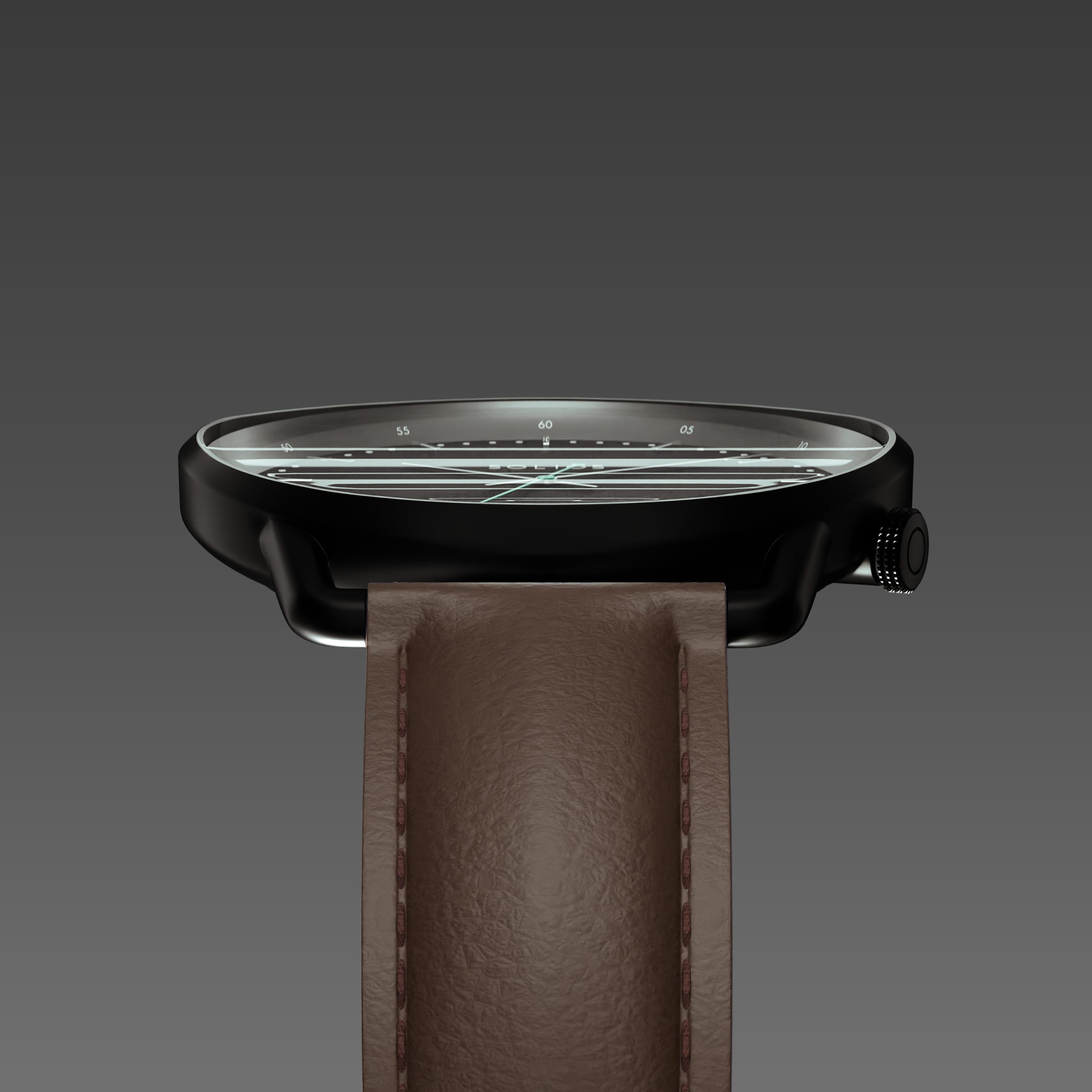 The Solar Curve | Black Dial - Black Case