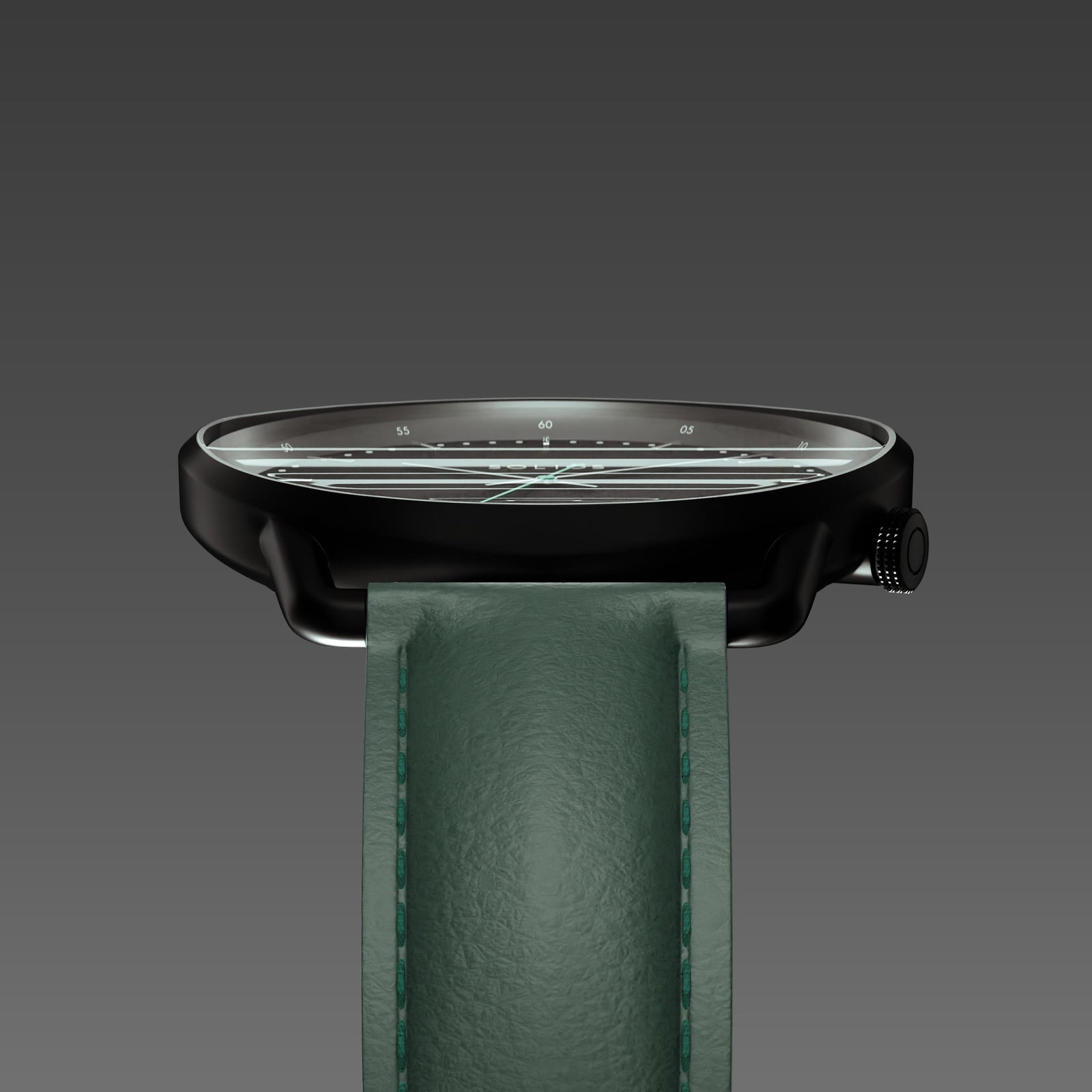 The Solar Curve | Black Dial - Black Case