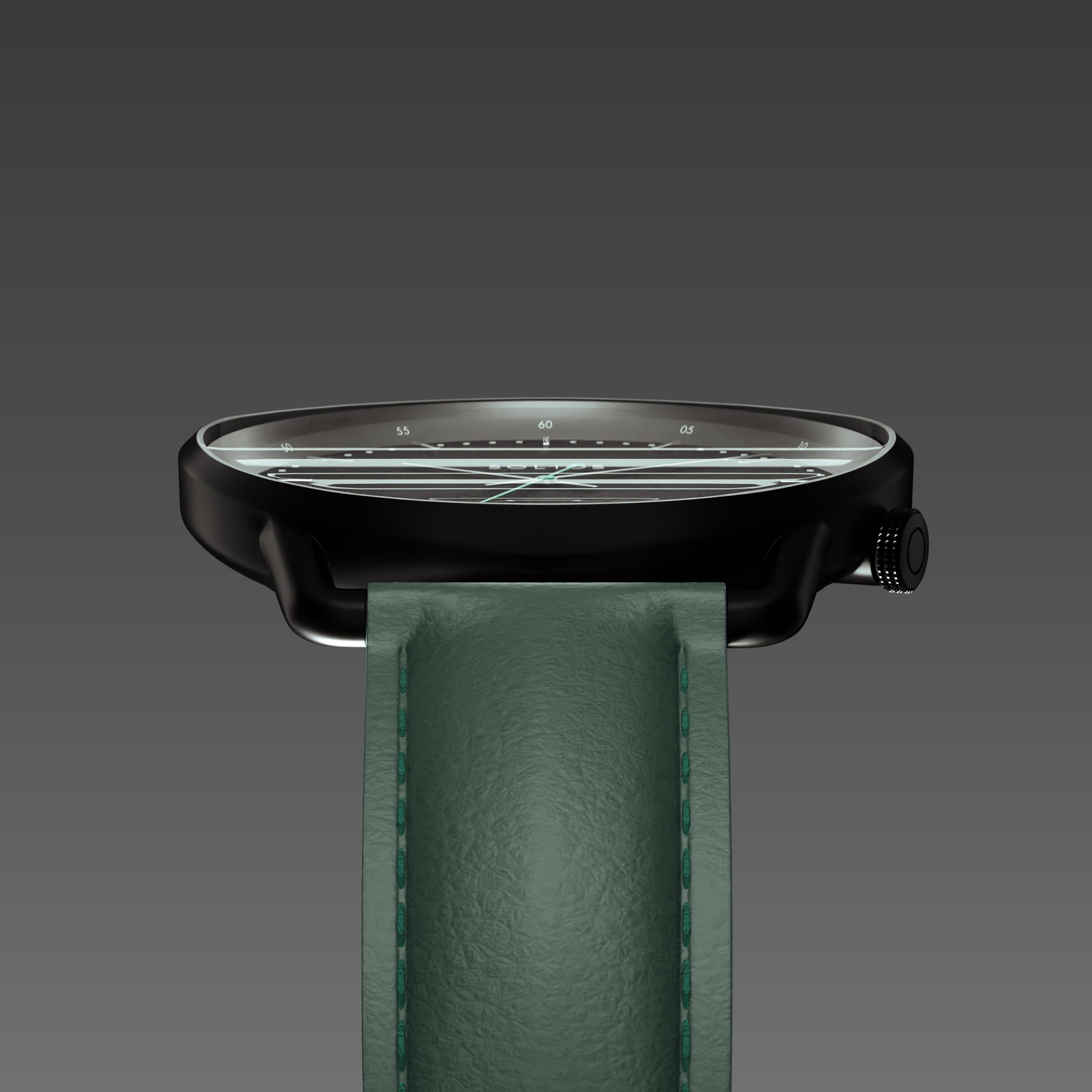 The Solar Curve | Black Dial - Black Case