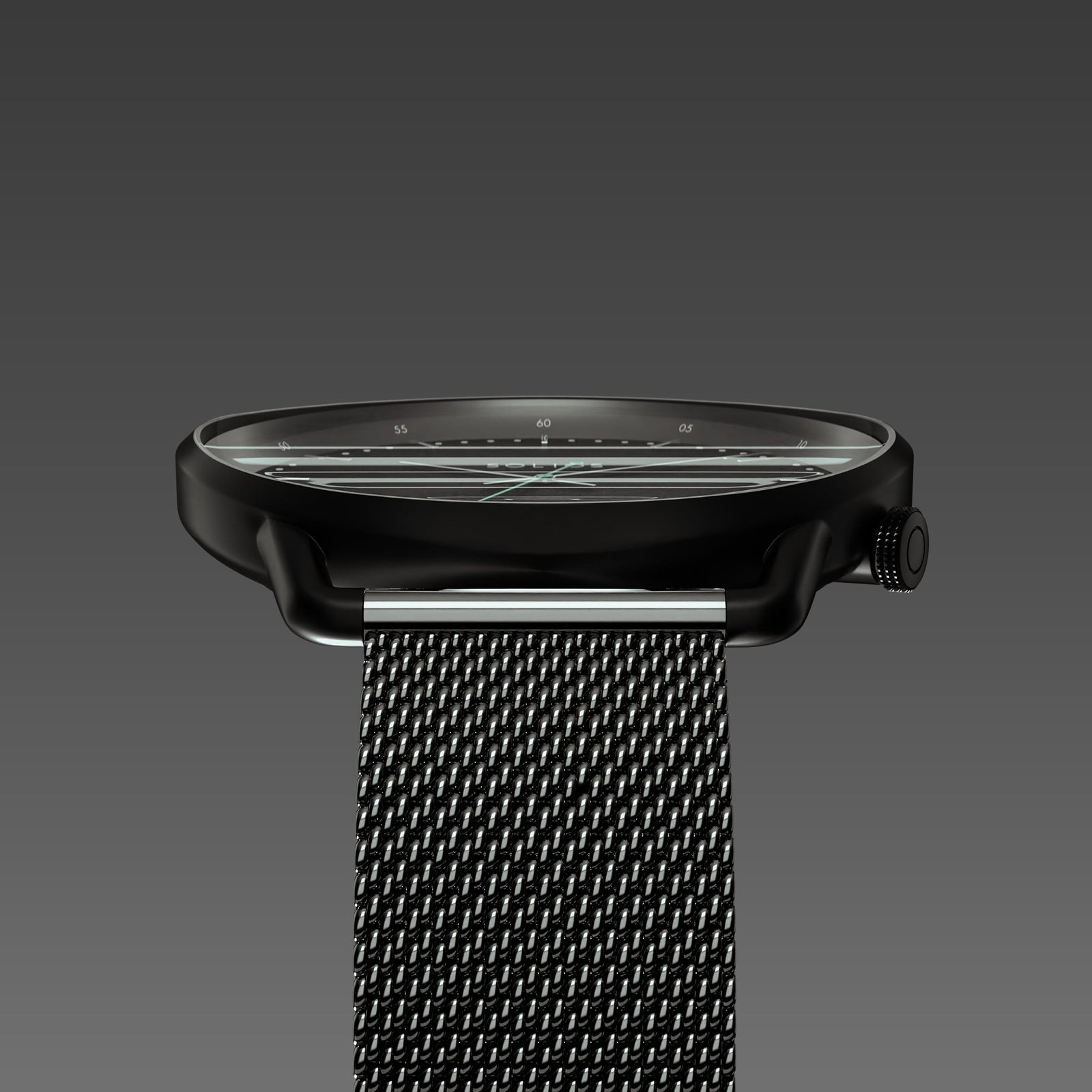 The Solar Curve | Black Dial - Black Case