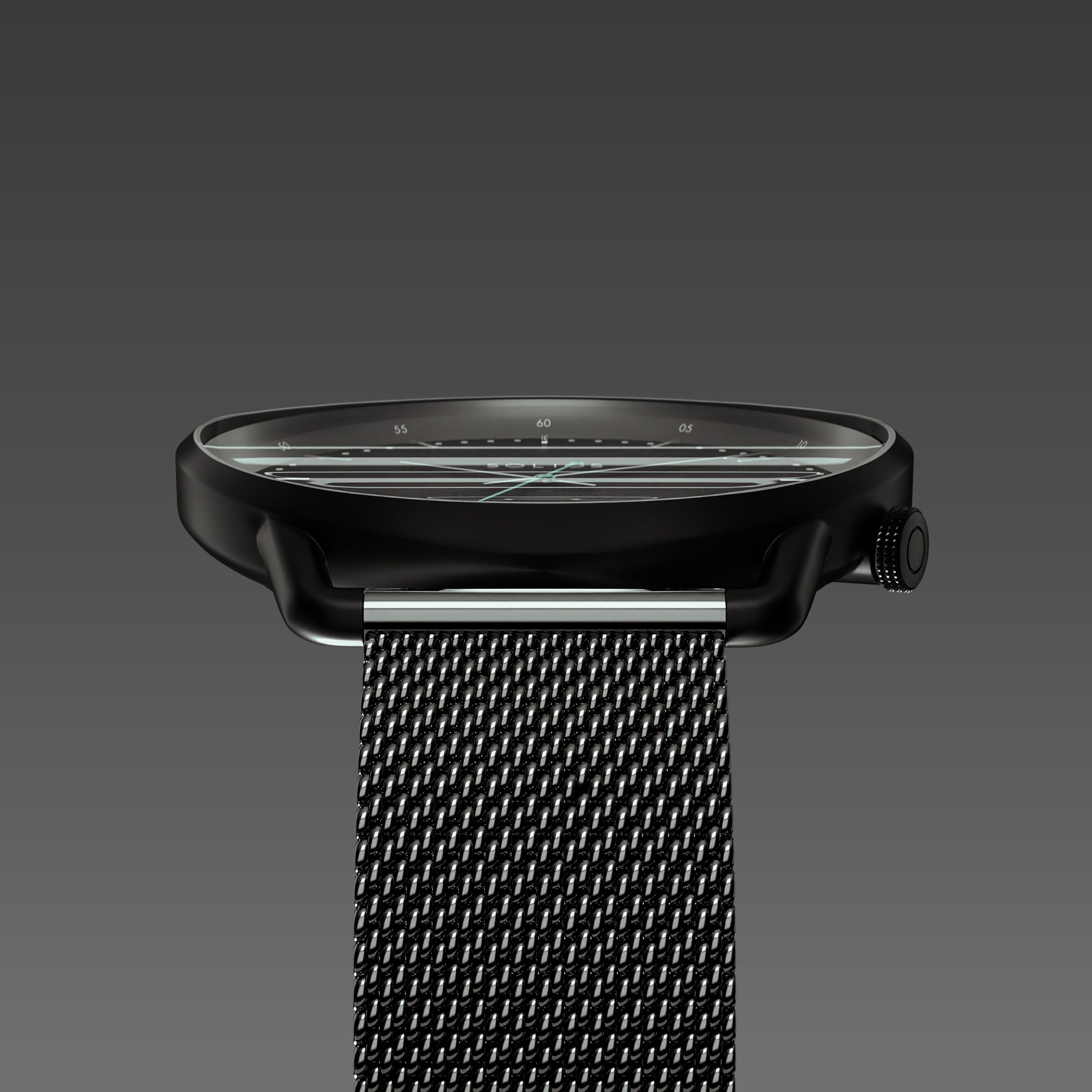 The Solar Curve | Black Dial - Black Case