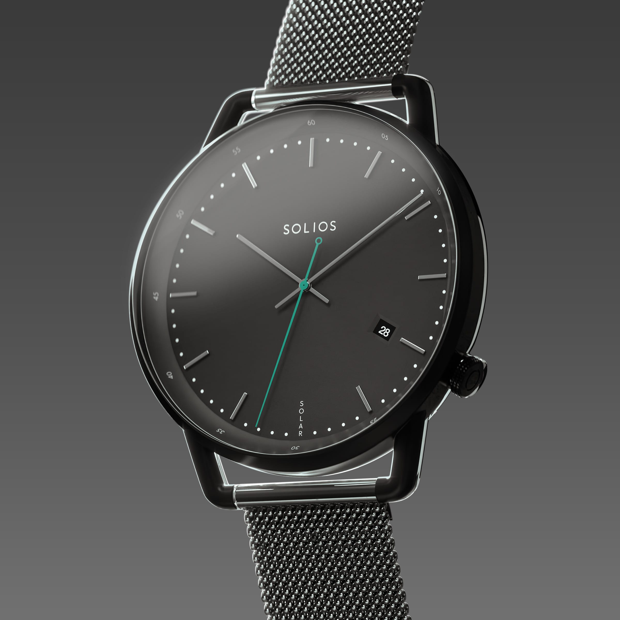 The Solar Curve | Black Dial - Black Case