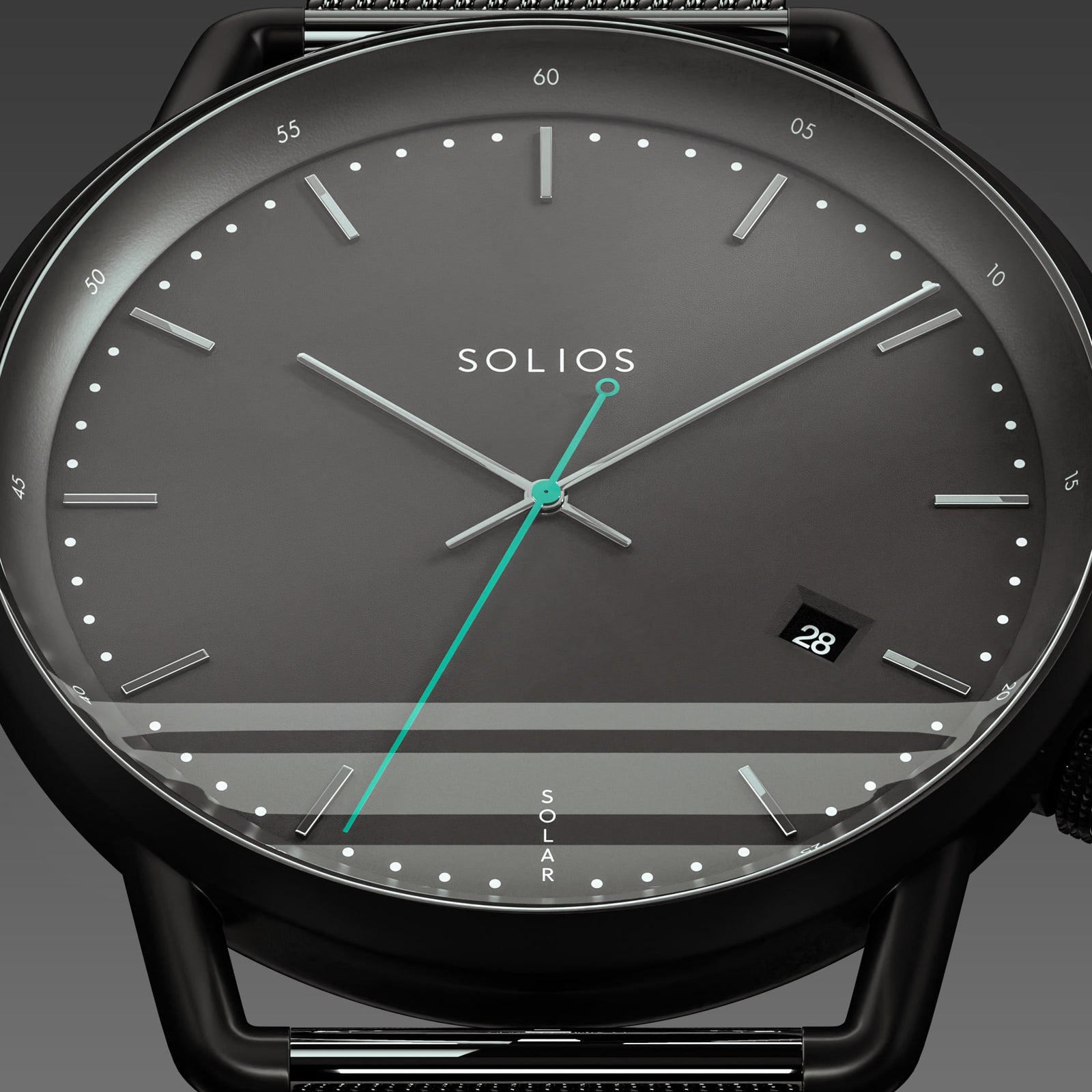 The Solar Curve | Black Dial - Black Case