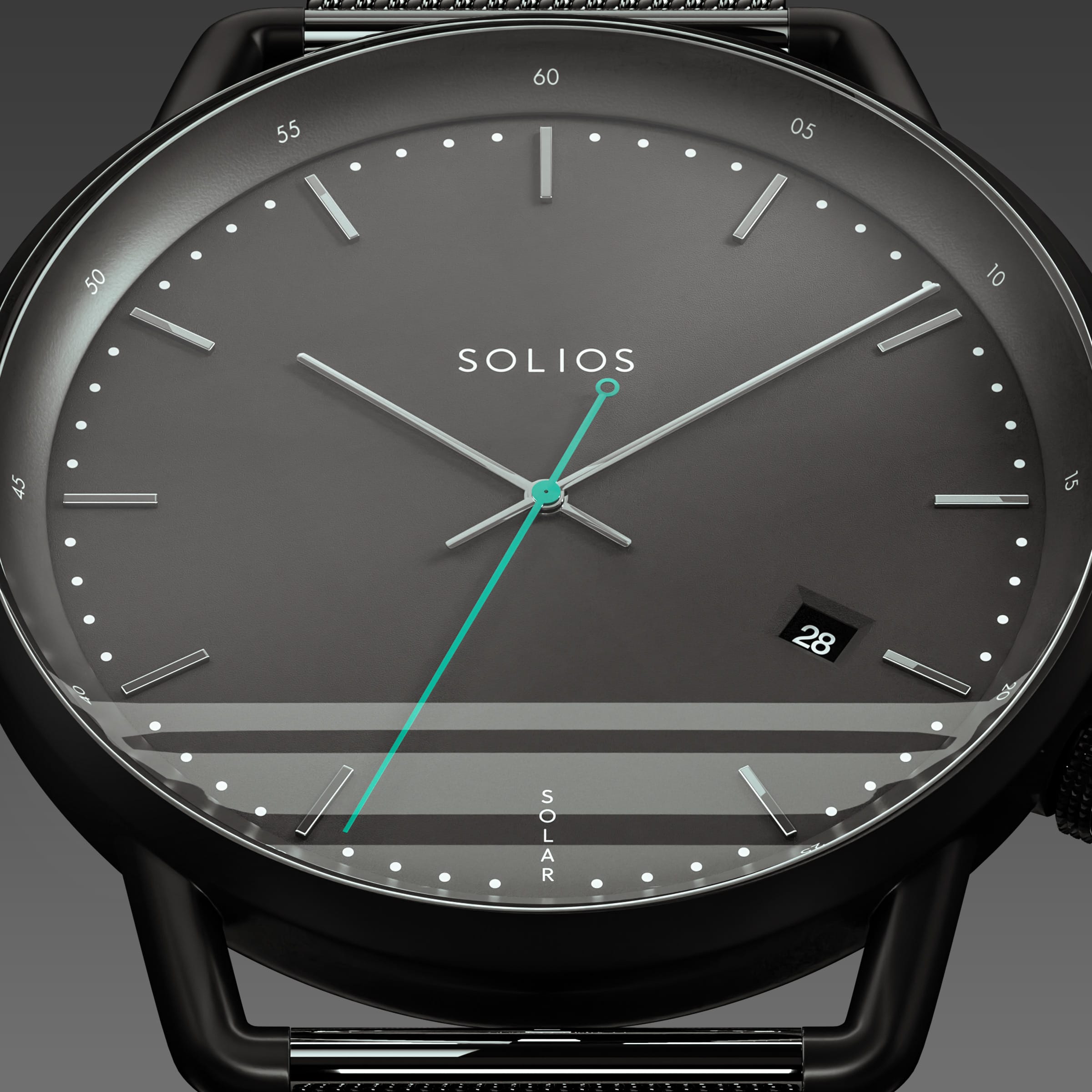 The Solar Curve | Black Dial - Black Case