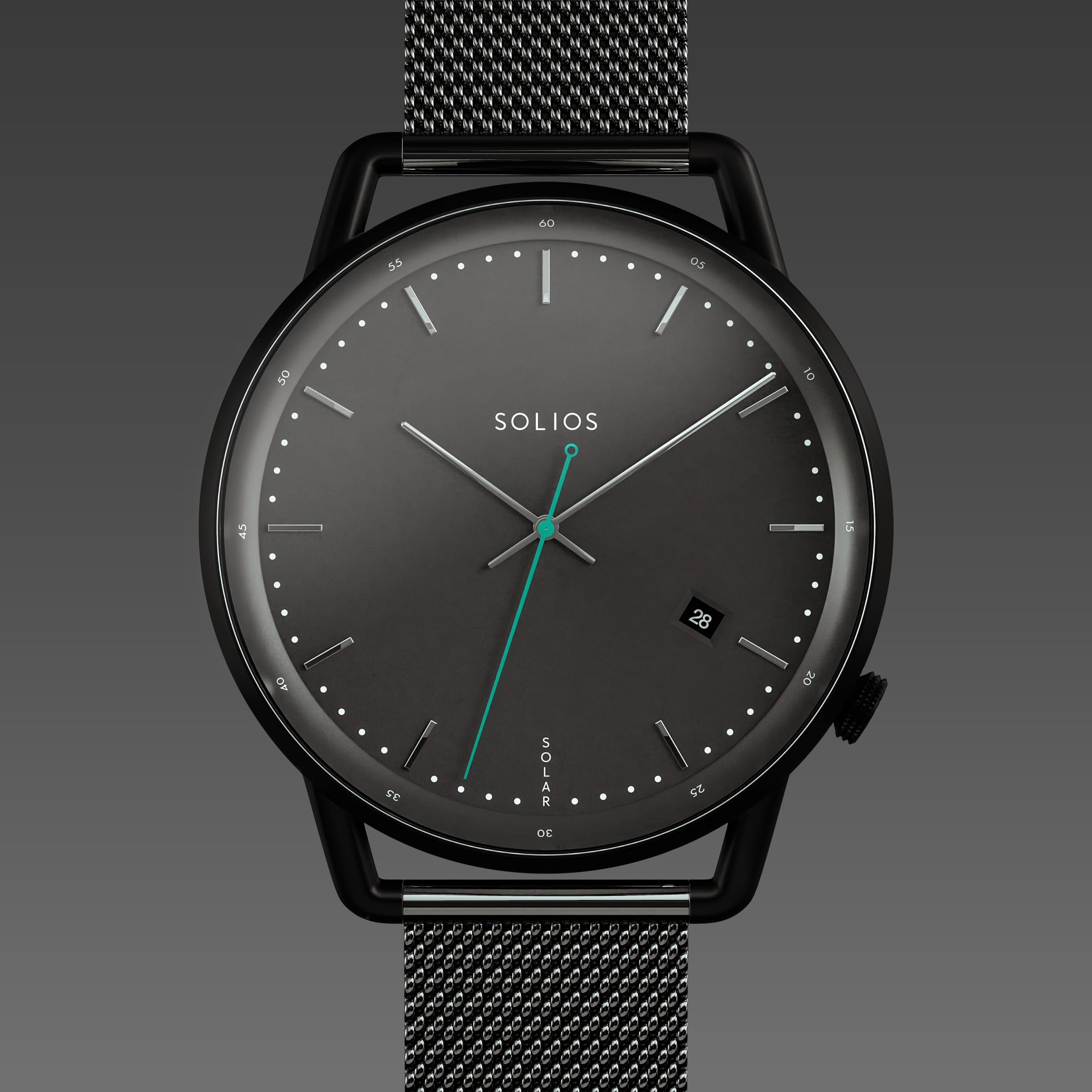 The Solar Curve | Black Dial - Black Case