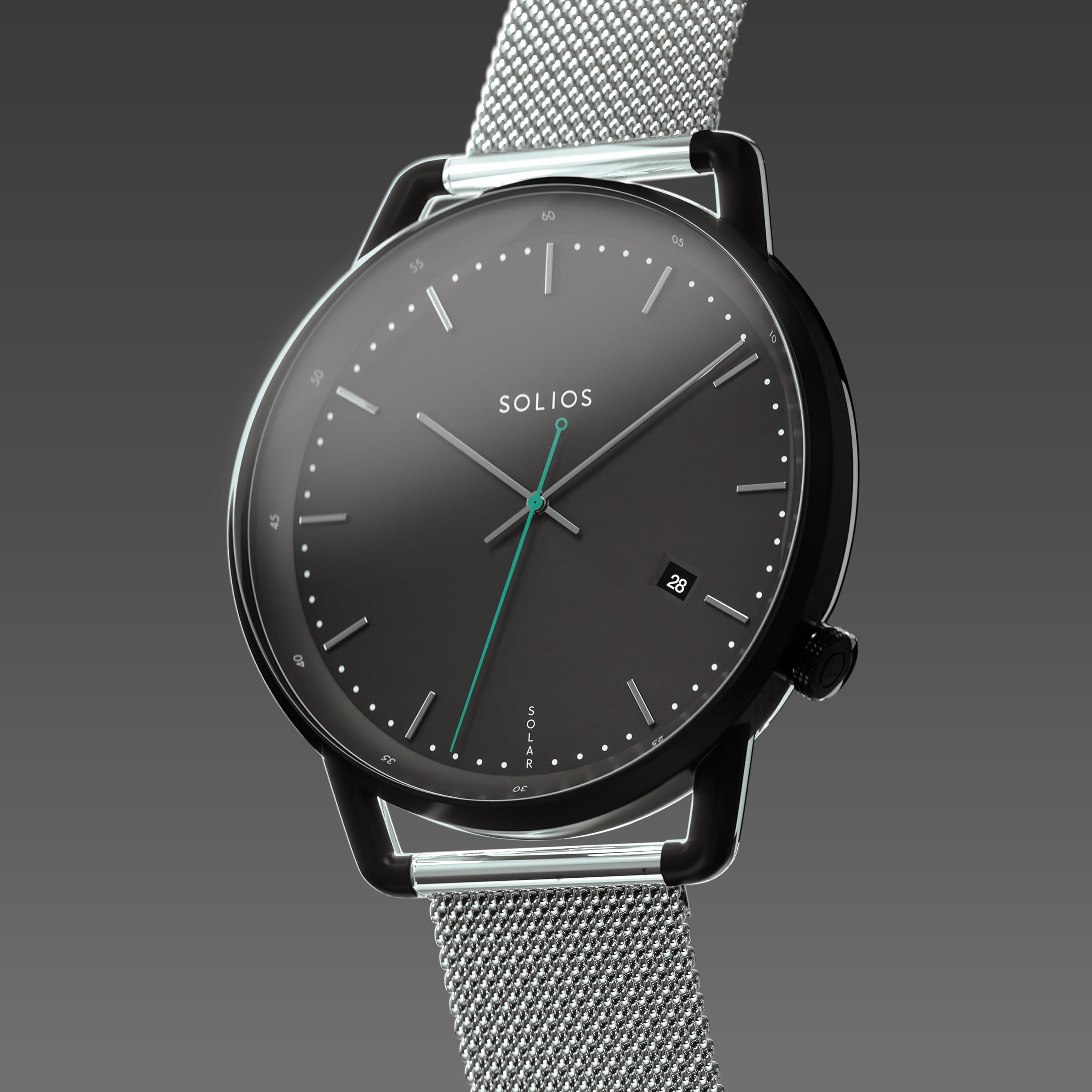 The Solar Curve | Black Dial - Black Case