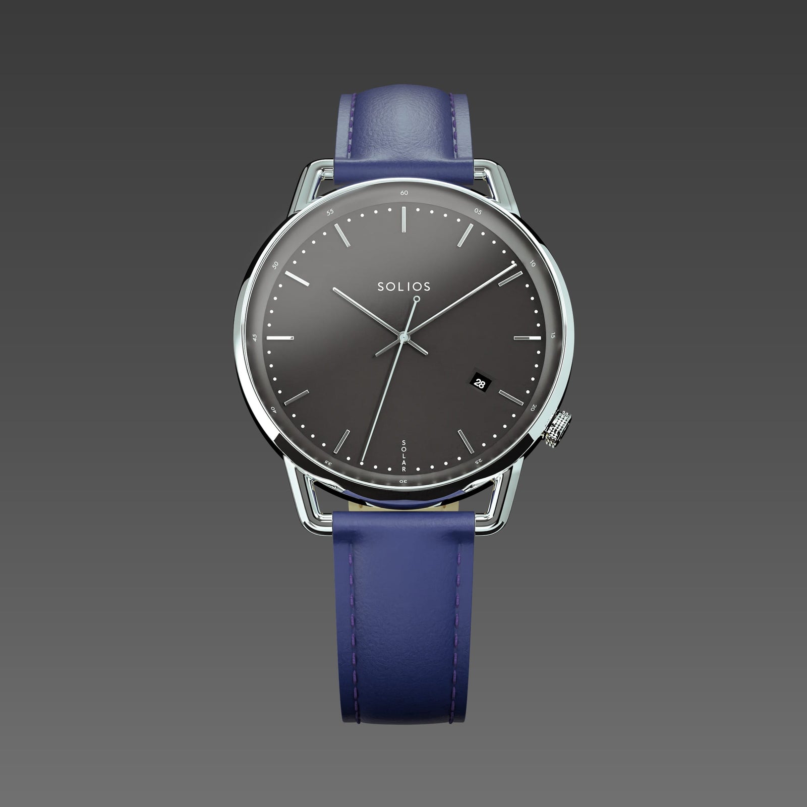 The Solar Curve | Black Dial - Silver Case