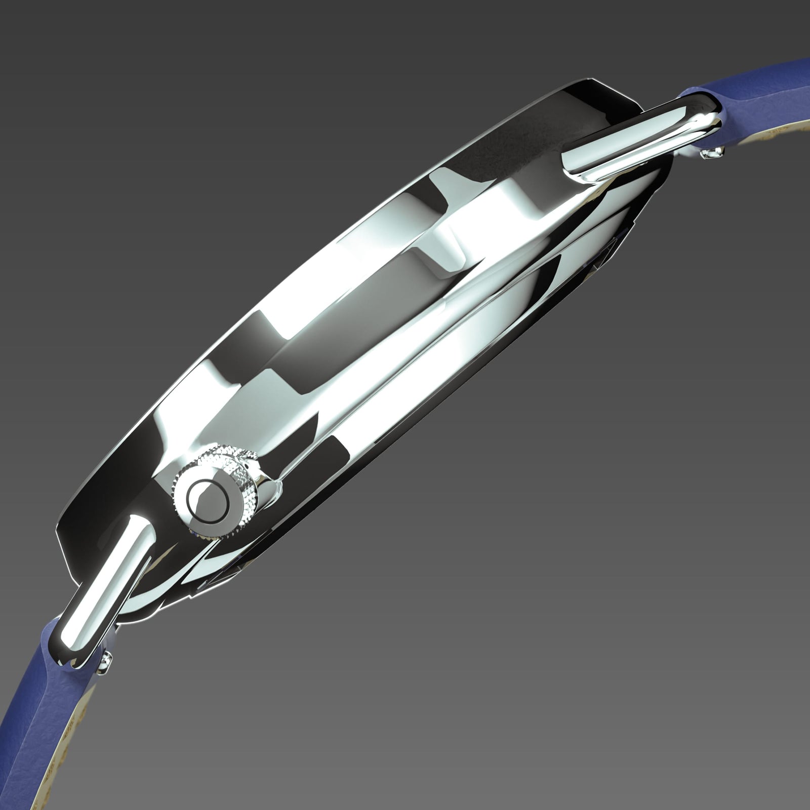 The Solar Curve | Black Dial - Silver Case