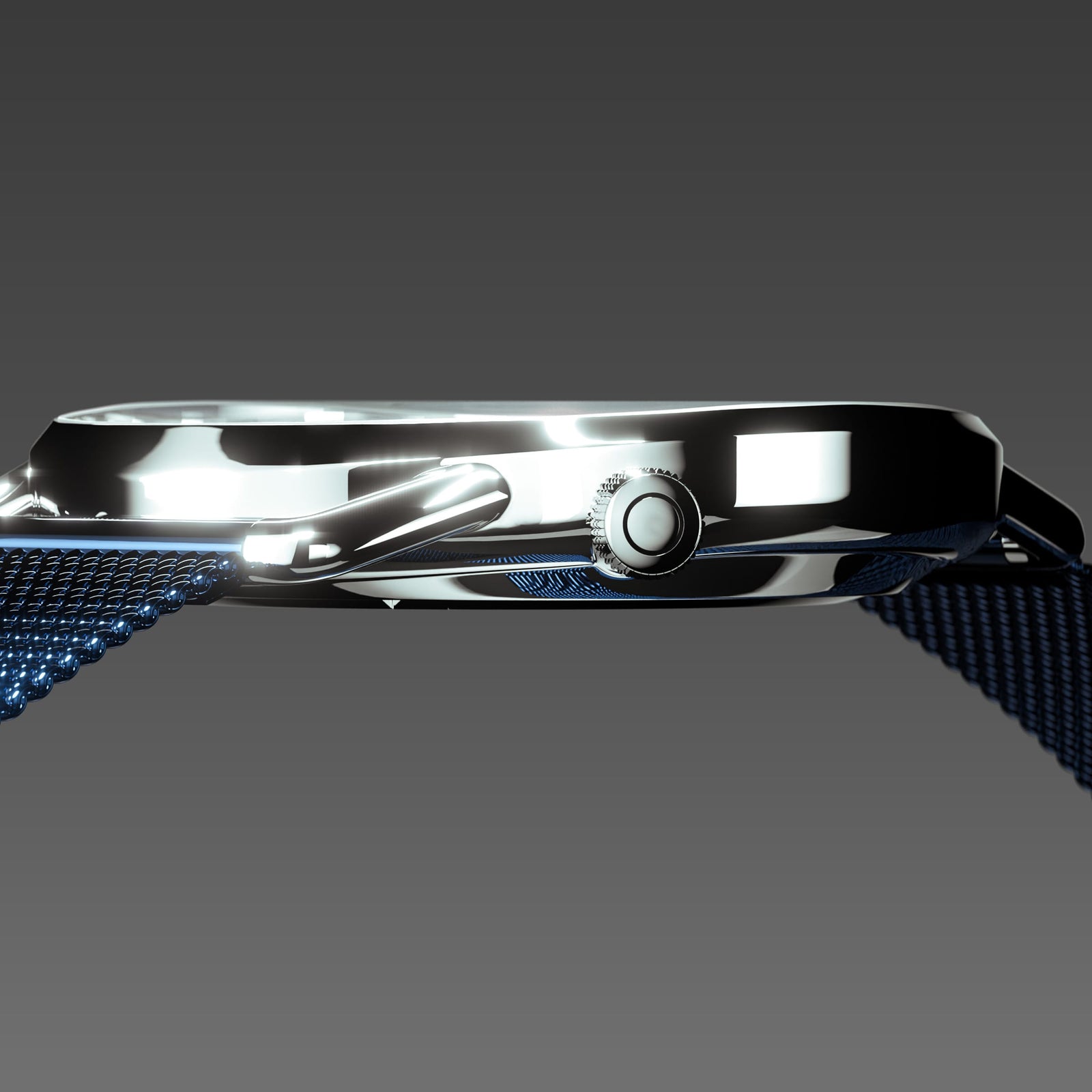 The Solar Curve | Black Dial - Silver Case
