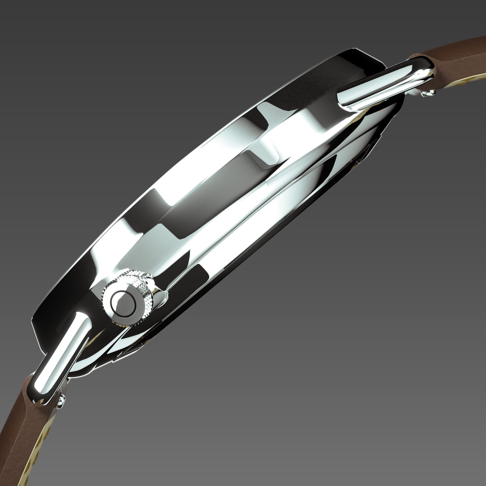 The Solar Curve | Black Dial - Silver Case