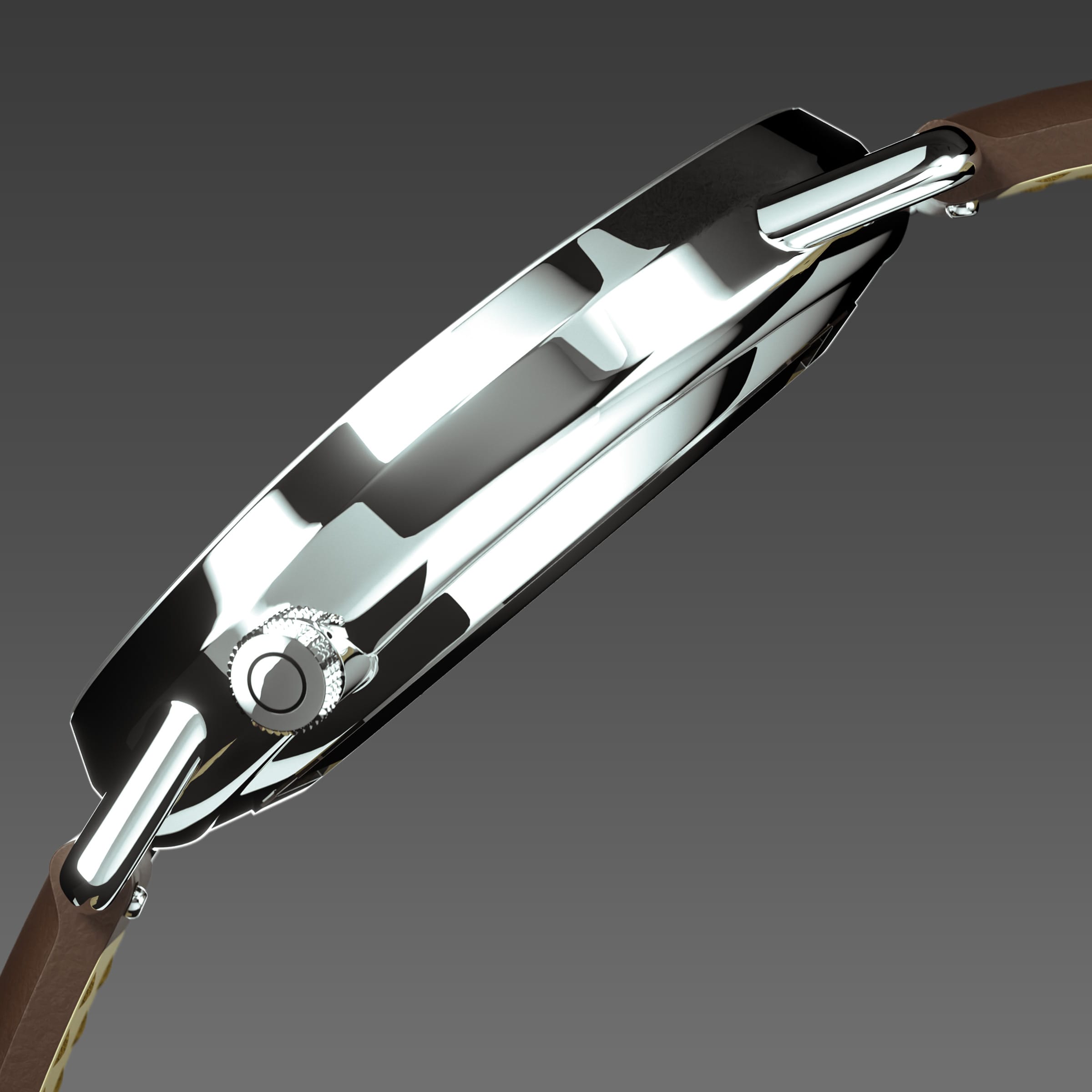 The Solar Curve | Black Dial - Silver Case