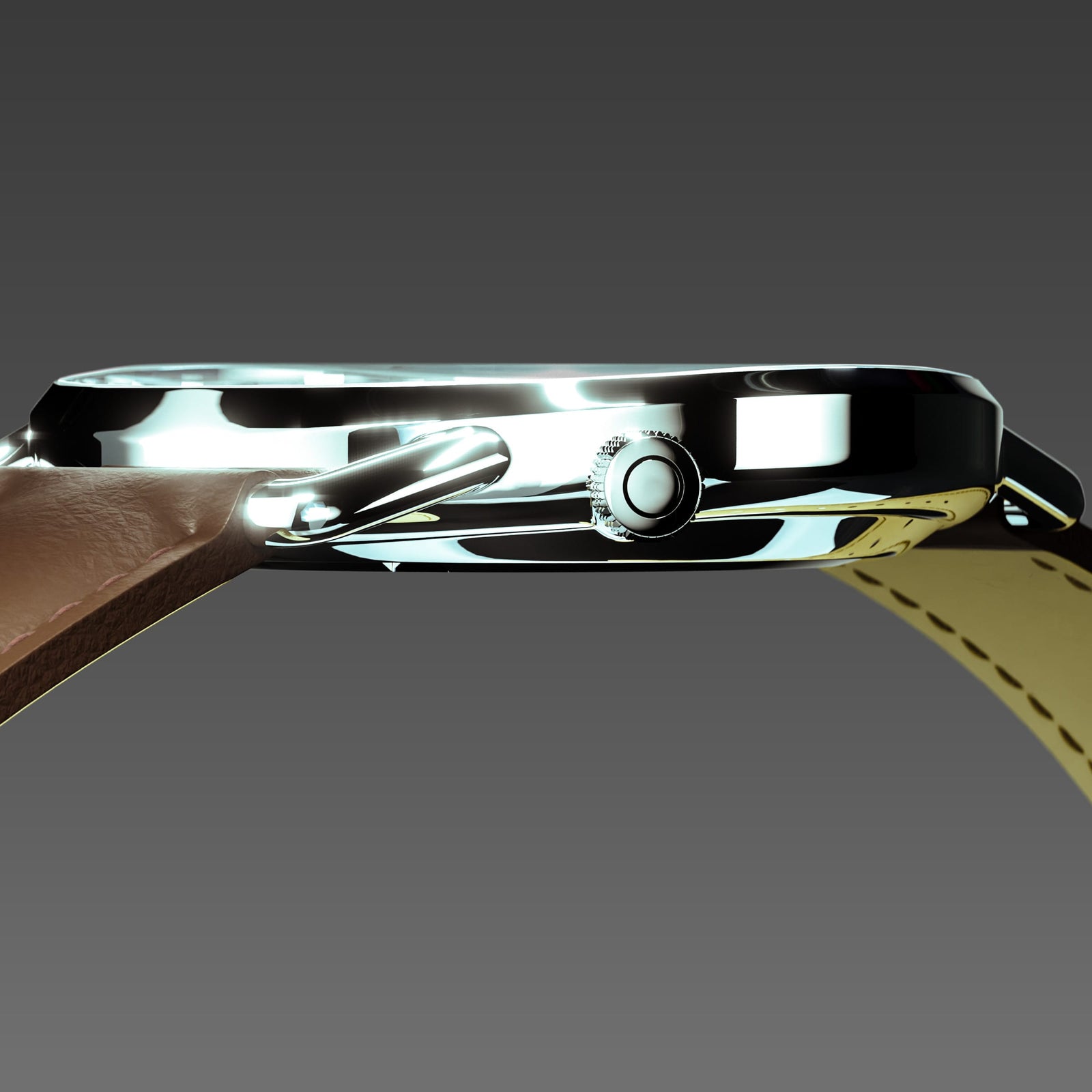 The Solar Curve | Black Dial - Silver Case
