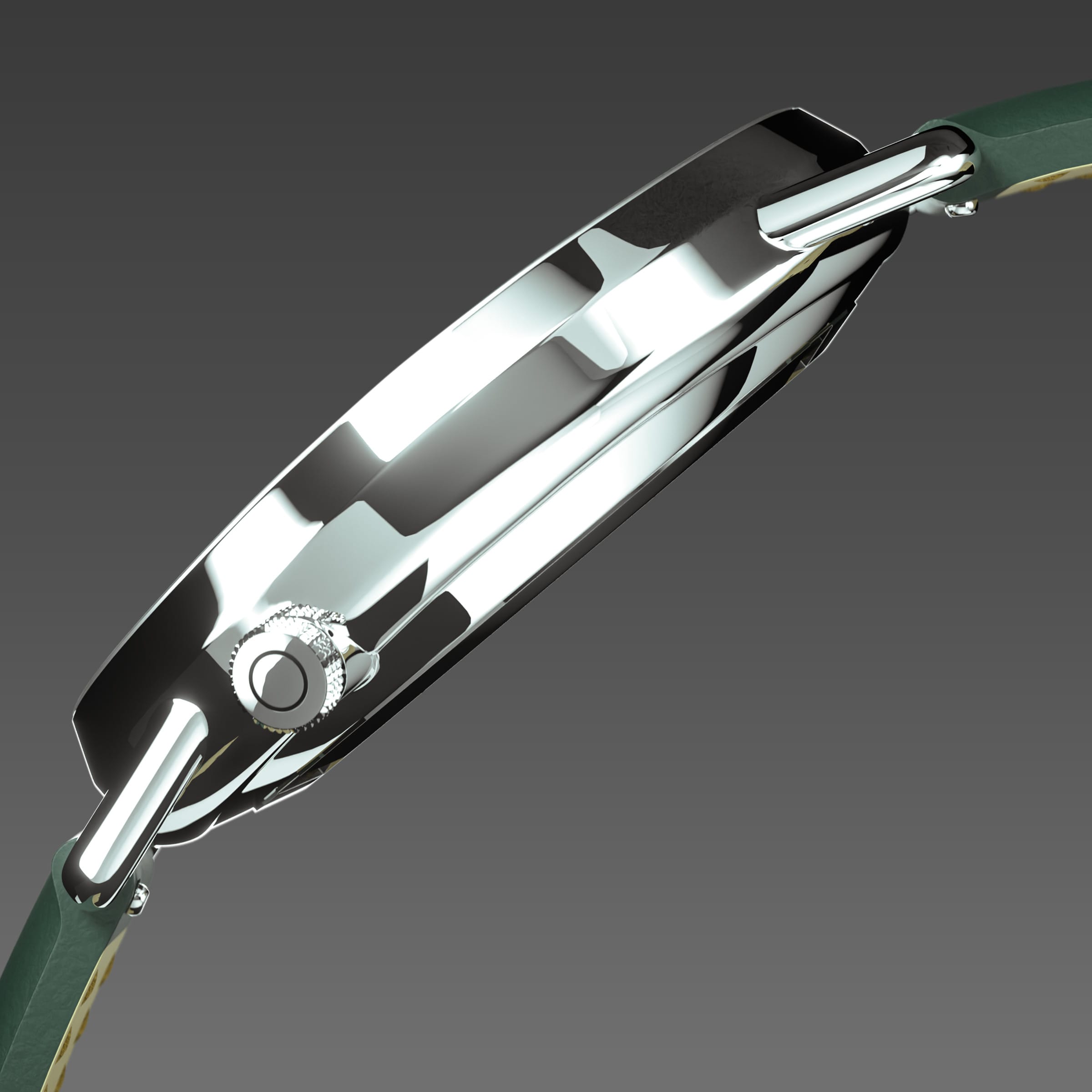 The Solar Curve | Black Dial - Silver Case