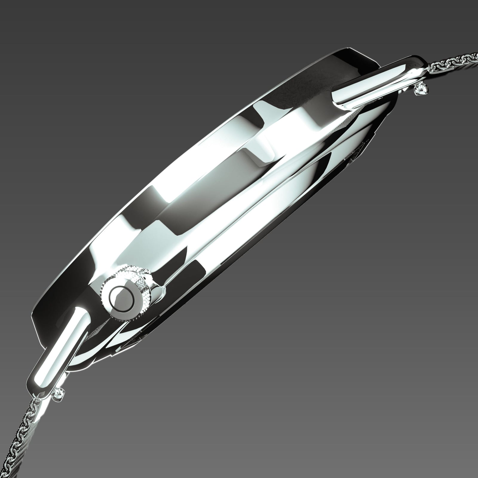 The Solar Curve | Black Dial - Silver Case