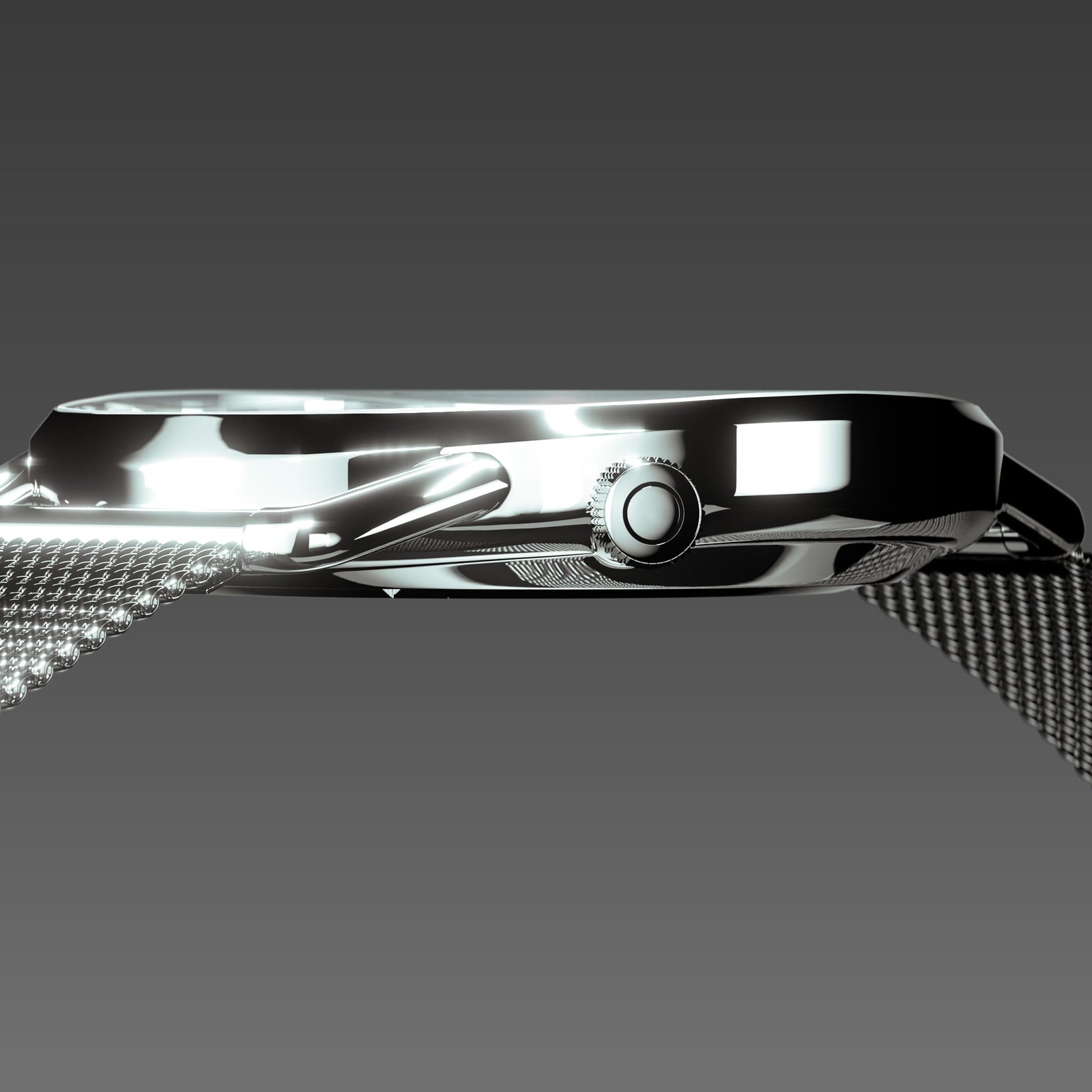 The Solar Curve | Black Dial - Silver Case