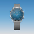 40mm / Mesh Metal / Silver
