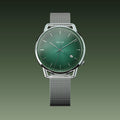 40mm / Mesh Metal / Silver