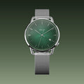 40mm / Mesh Metal / Silver