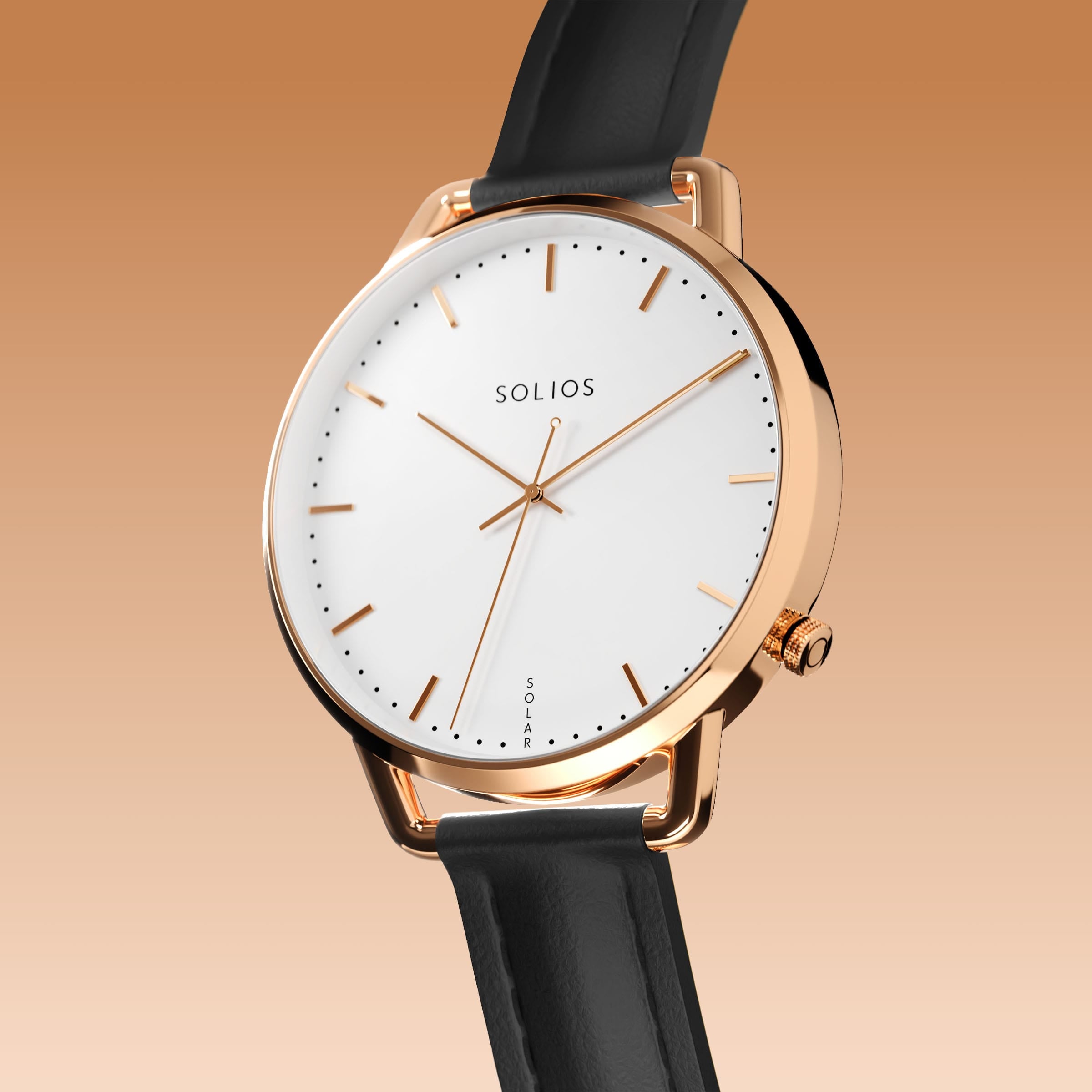 La Solar Curve Mini | Cadran Blanc - Boîtier Or Rose