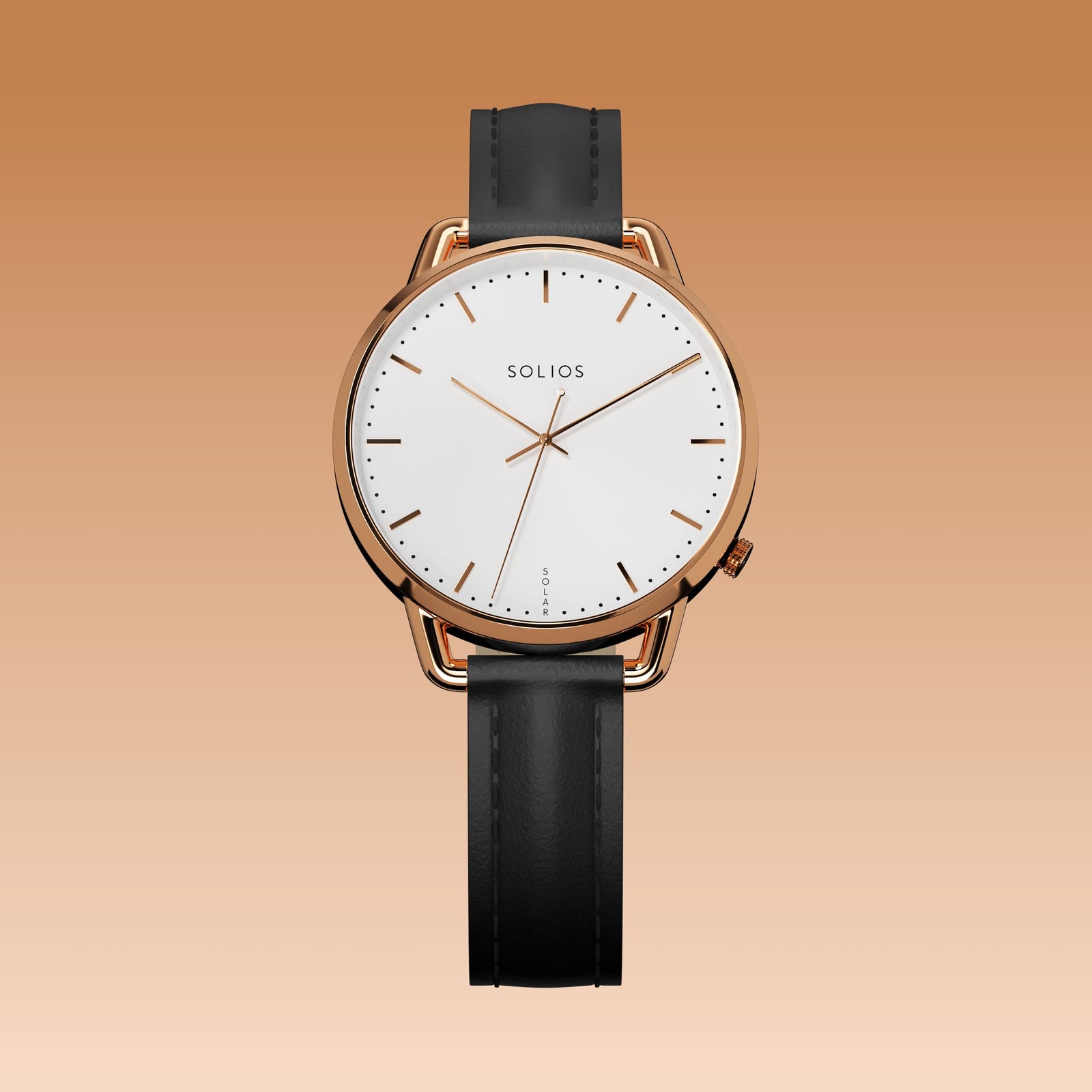 La Solar Curve Mini | Cadran Blanc - Boîtier Or Rose