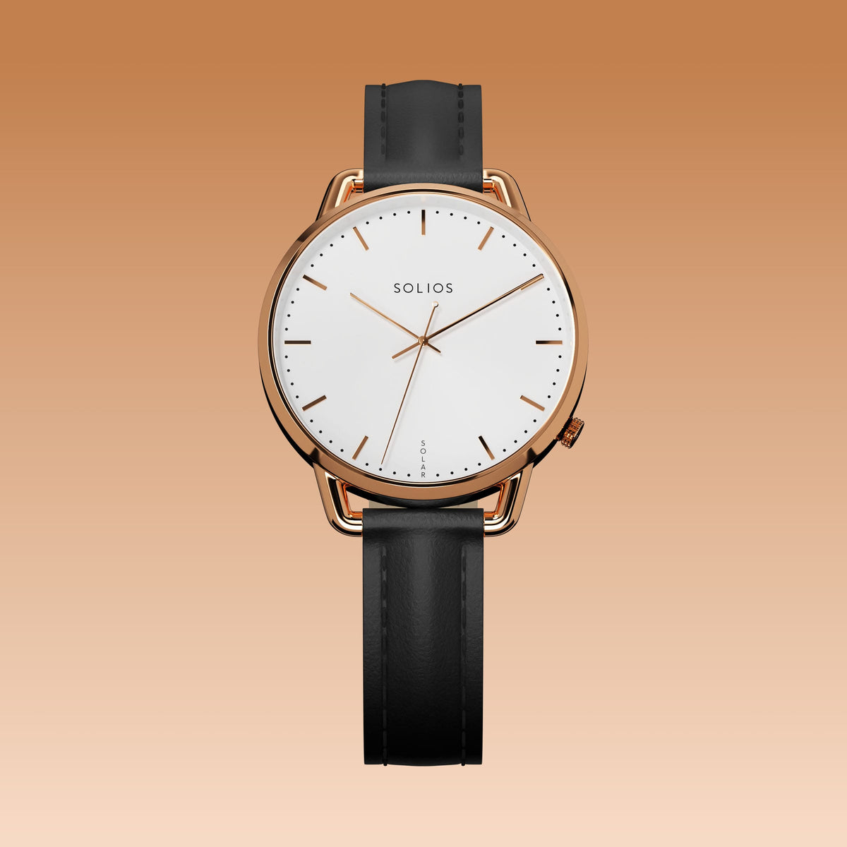 La Solar Curve Mini | Cadran Blanc - Boîtier Or Rose