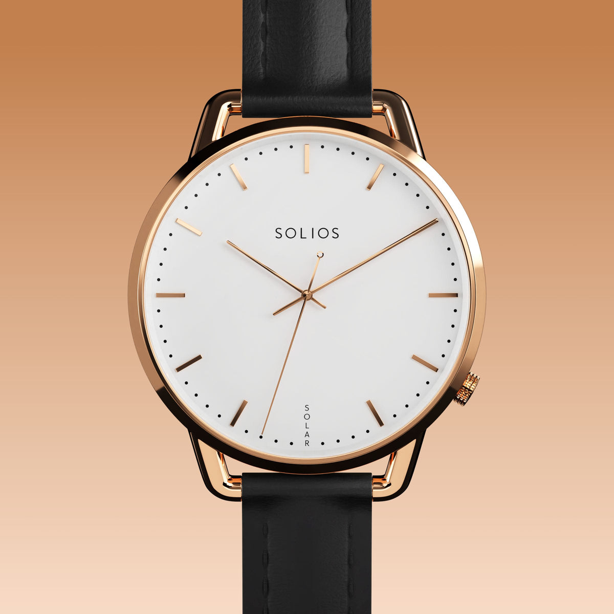 La Solar Curve Mini | Cadran Blanc - Boîtier Or Rose