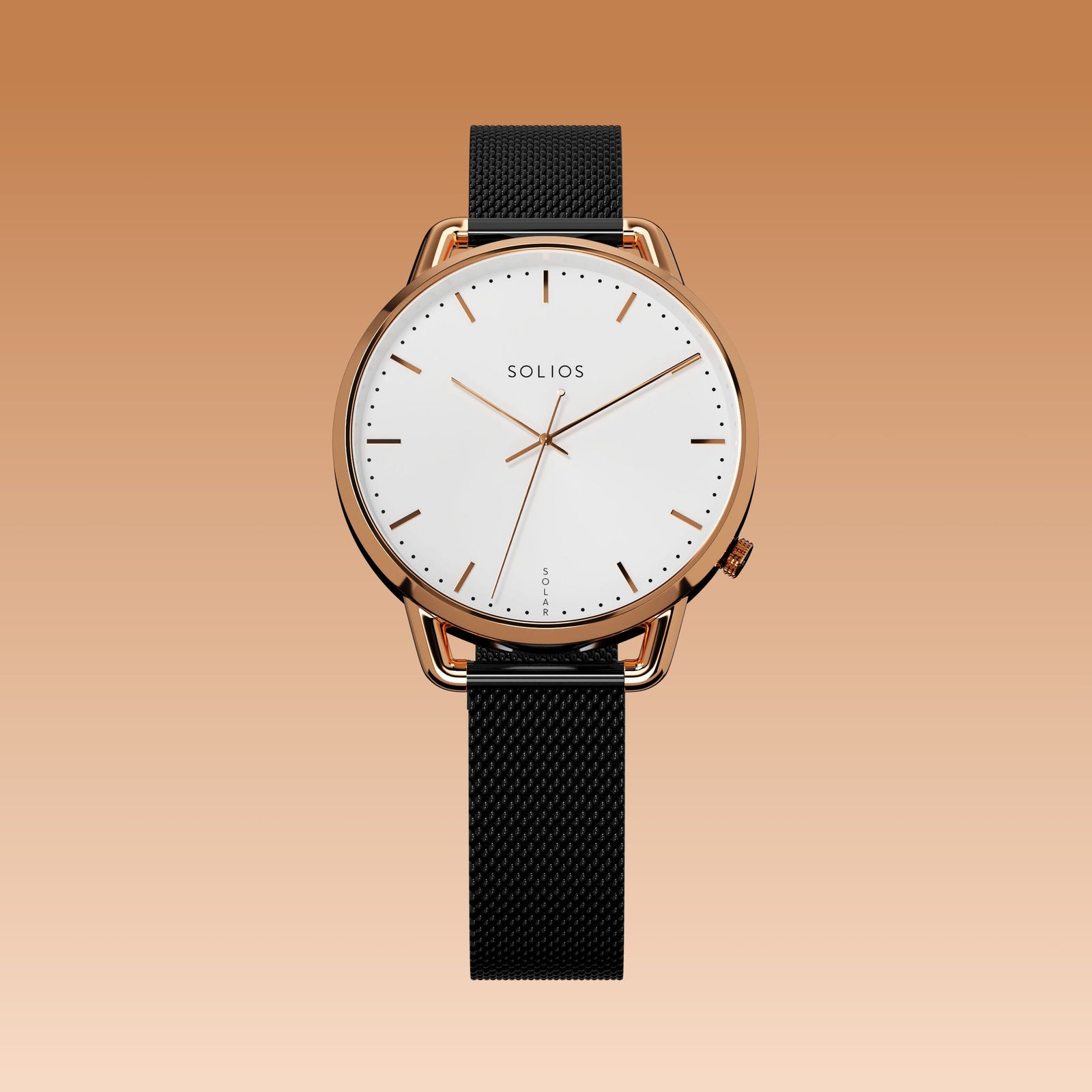 La Solar Curve Mini | Cadran Blanc - Boîtier Or Rose