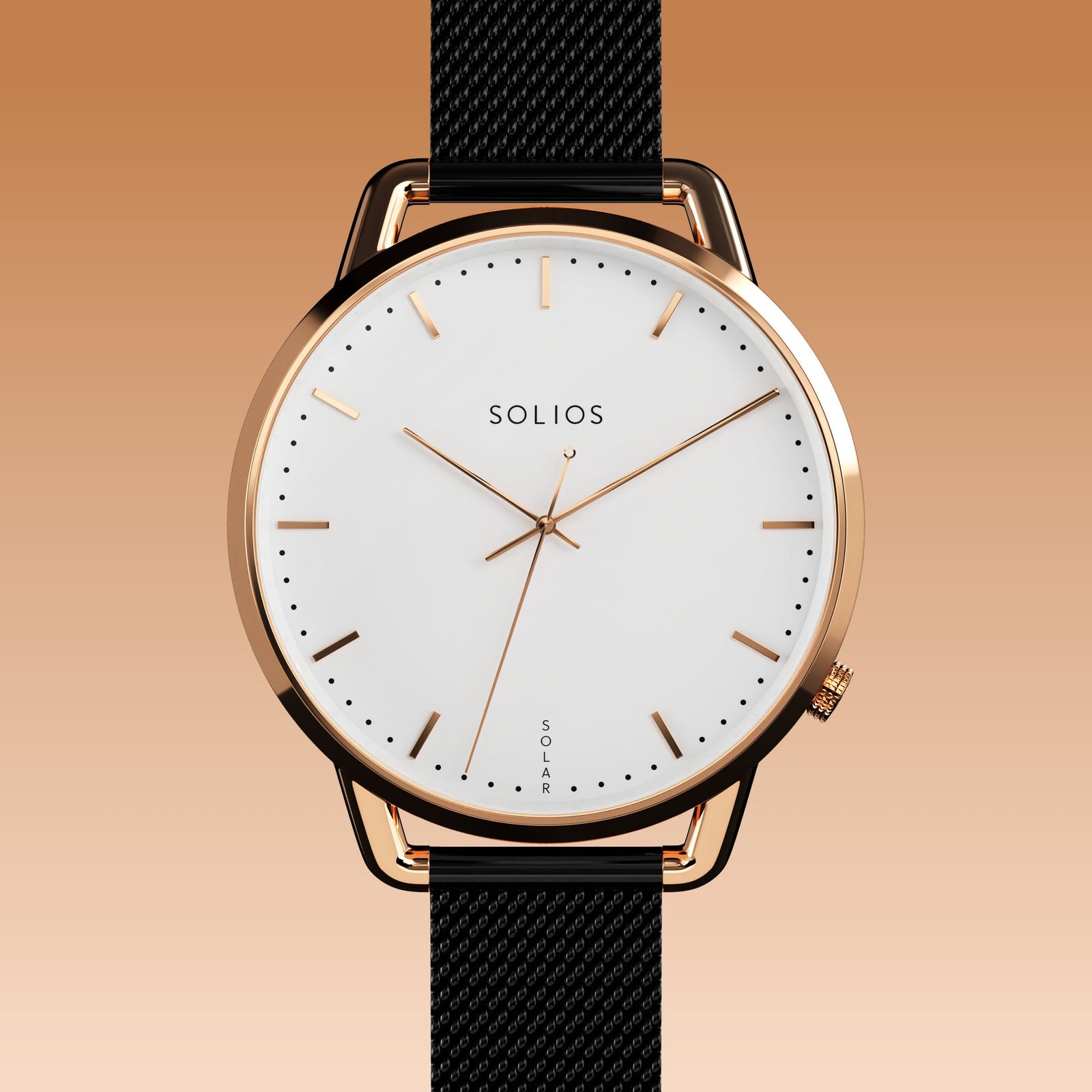 La Solar Curve Mini | Cadran Blanc - Boîtier Or Rose