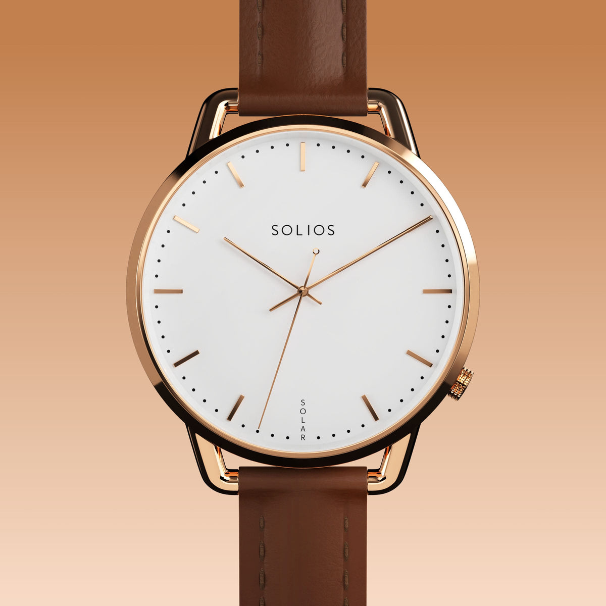 La Solar Curve Mini | Cadran Blanc - Boîtier Or Rose