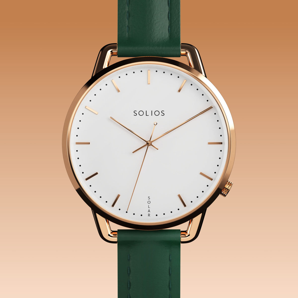 La Solar Curve Mini | Cadran Blanc - Boîtier Or Rose