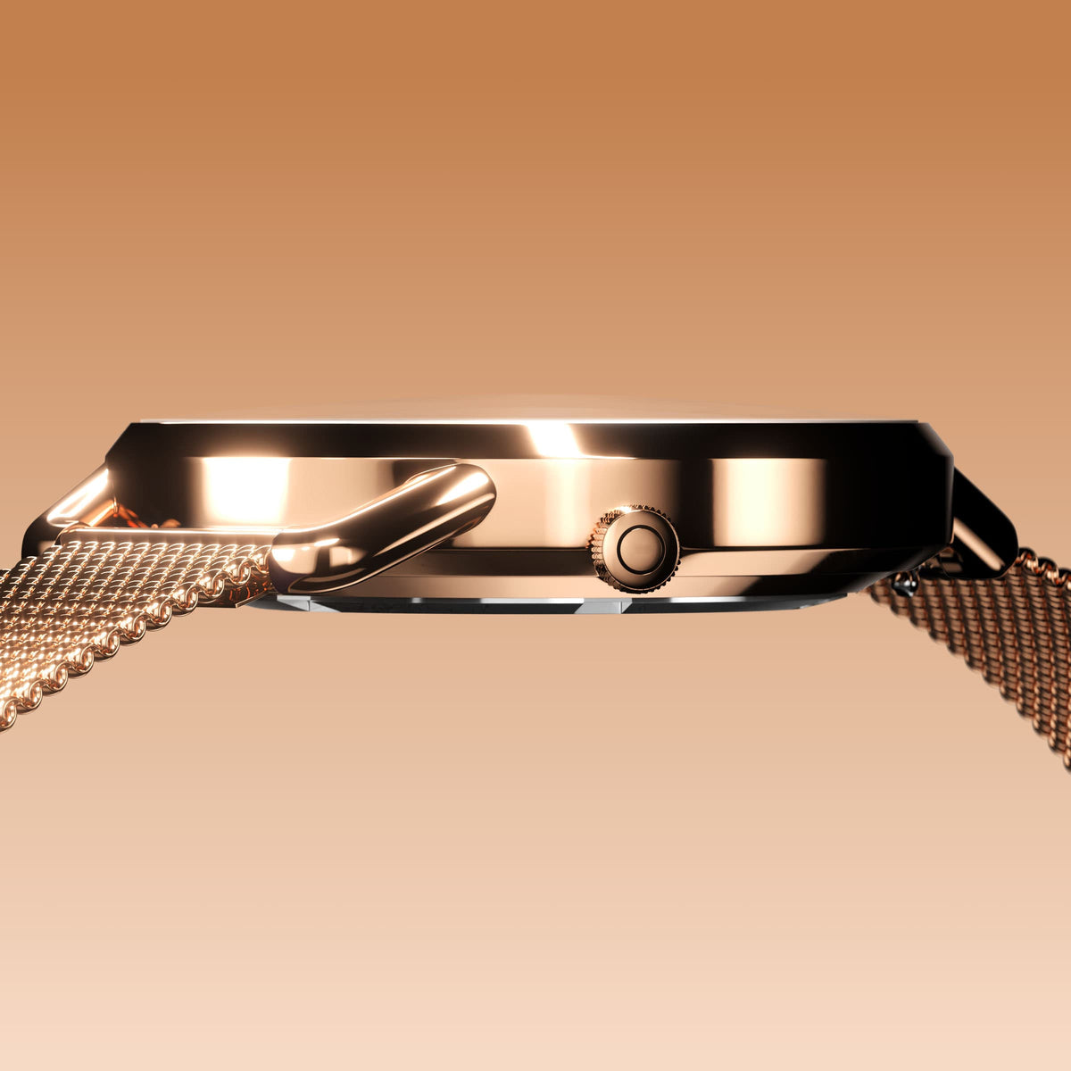 La Solar Curve Mini | Cadran Blanc - Boîtier Or Rose