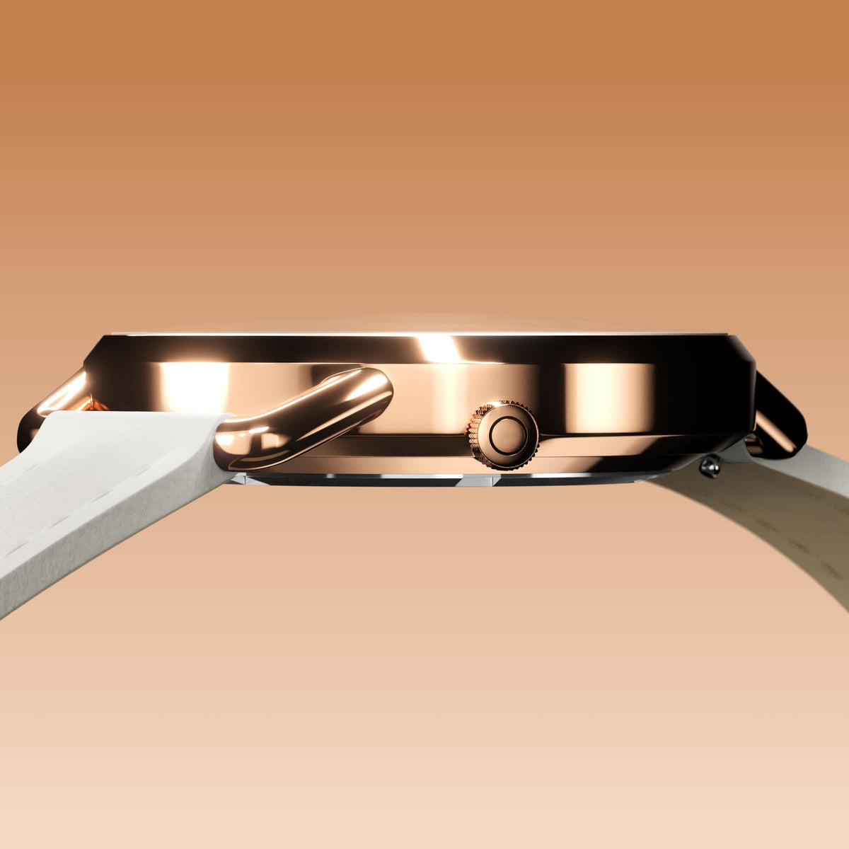 La Solar Curve Mini | Cadran Blanc - Boîtier Or Rose