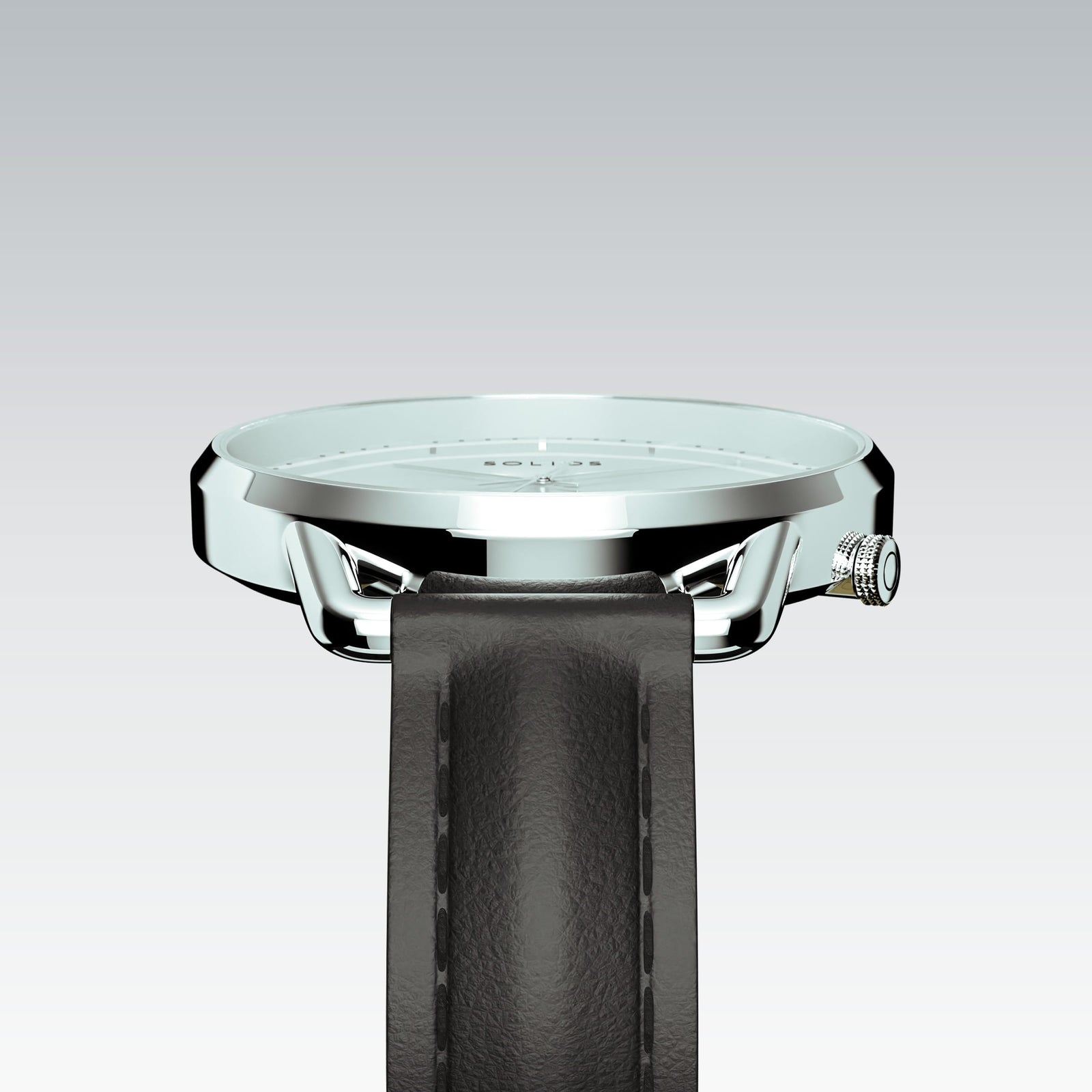 The Solar Curve Mini | White Dial - Silver Case