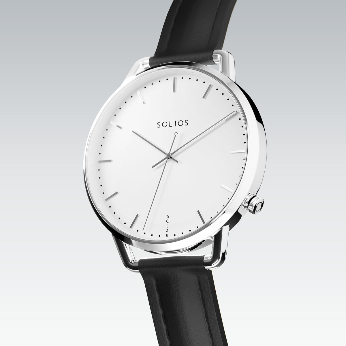 La Solar Curve Mini | Cadran Blanc - Boîtier Argent