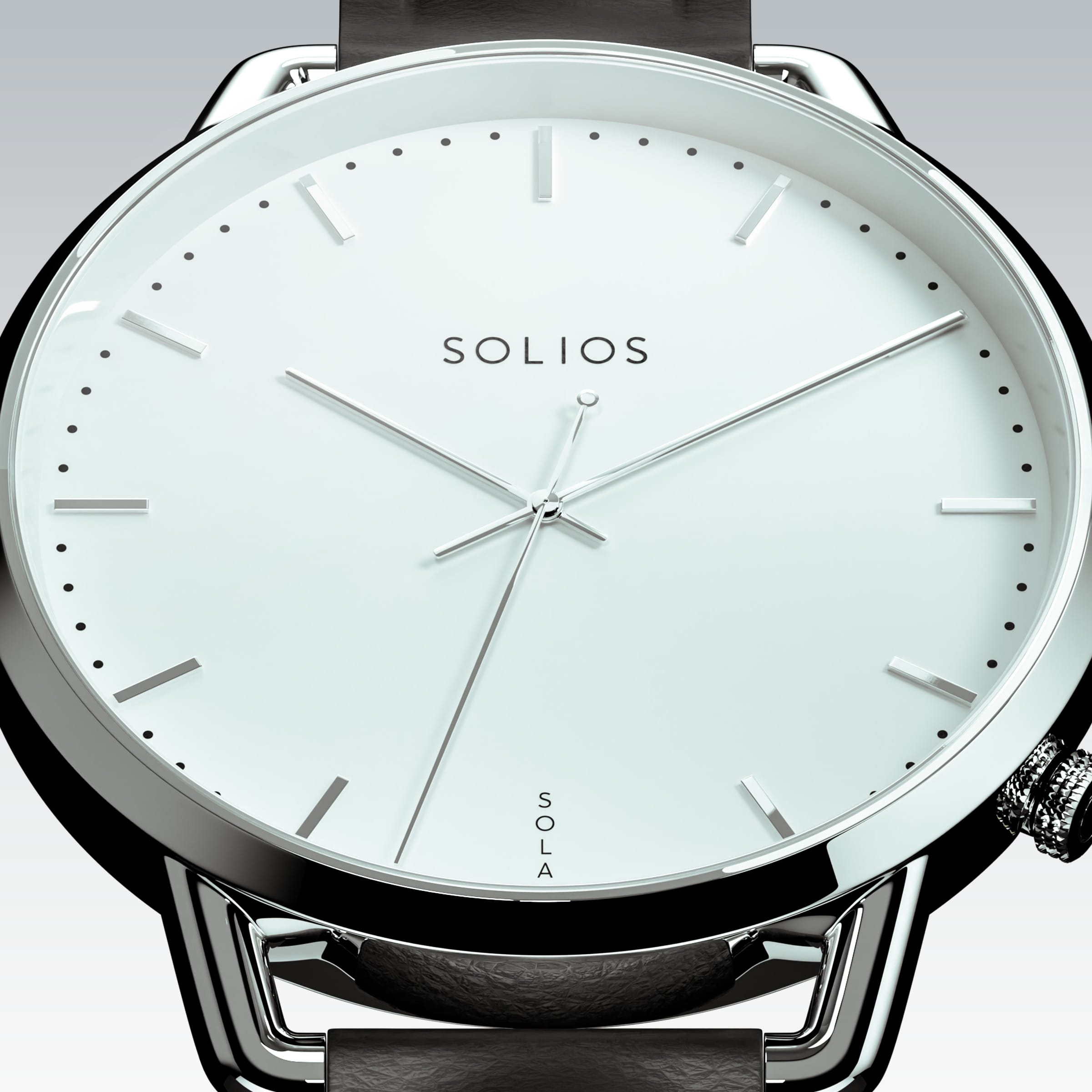 La Solar Curve Mini | Cadran Blanc - Boîtier Argent