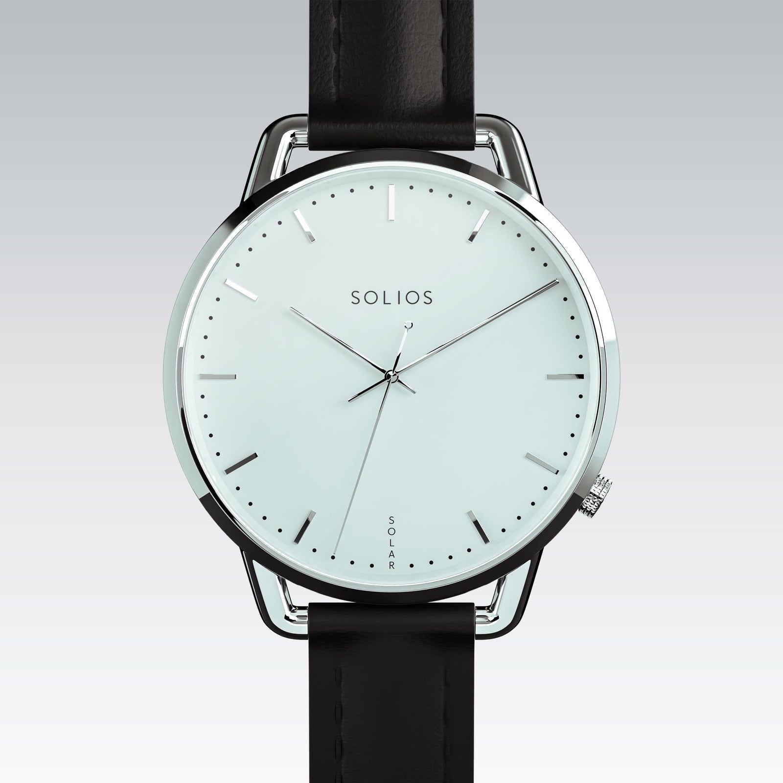 The Solar Curve Mini | White Dial - Silver Case
