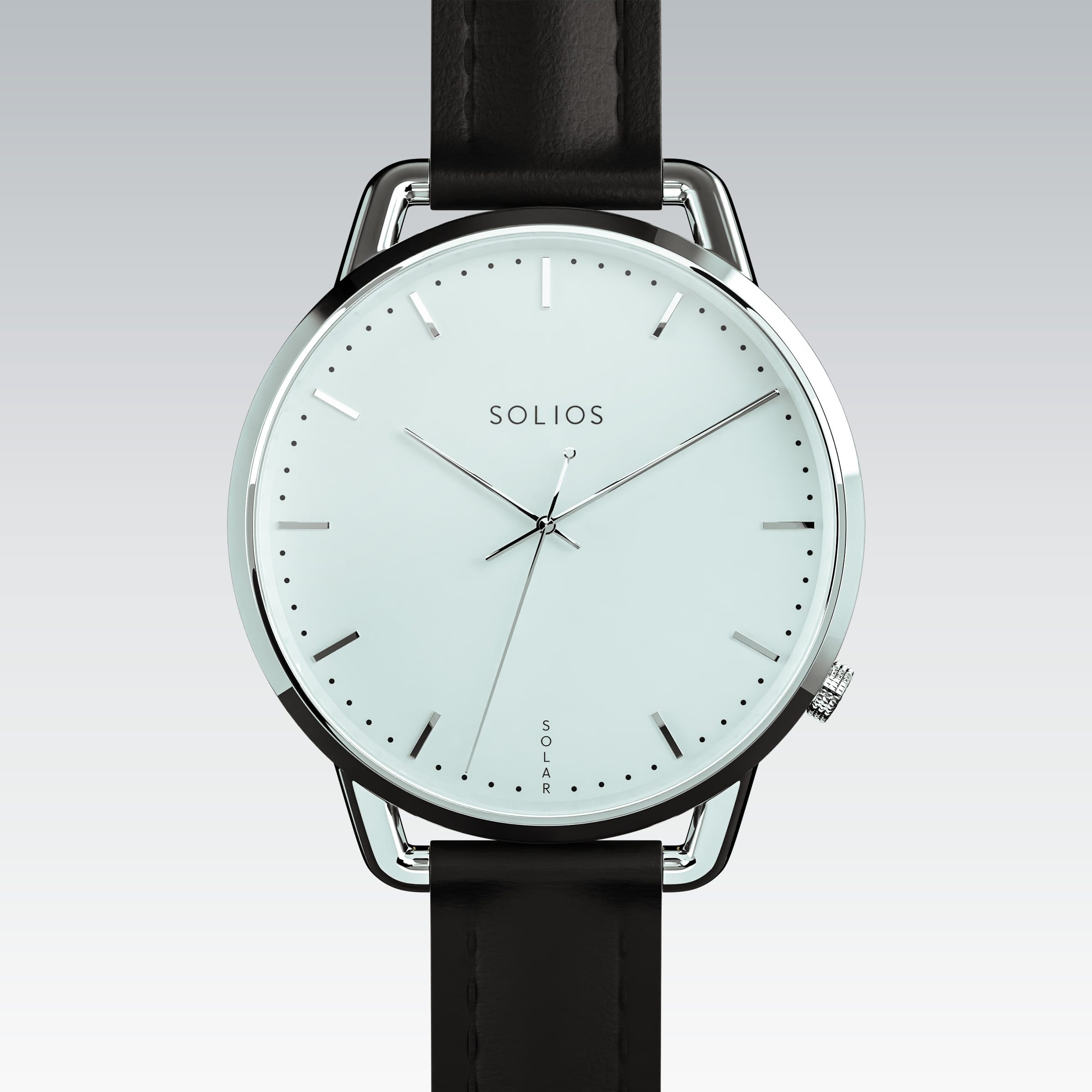 La Solar Curve Mini | Cadran Blanc - Boîtier Argent