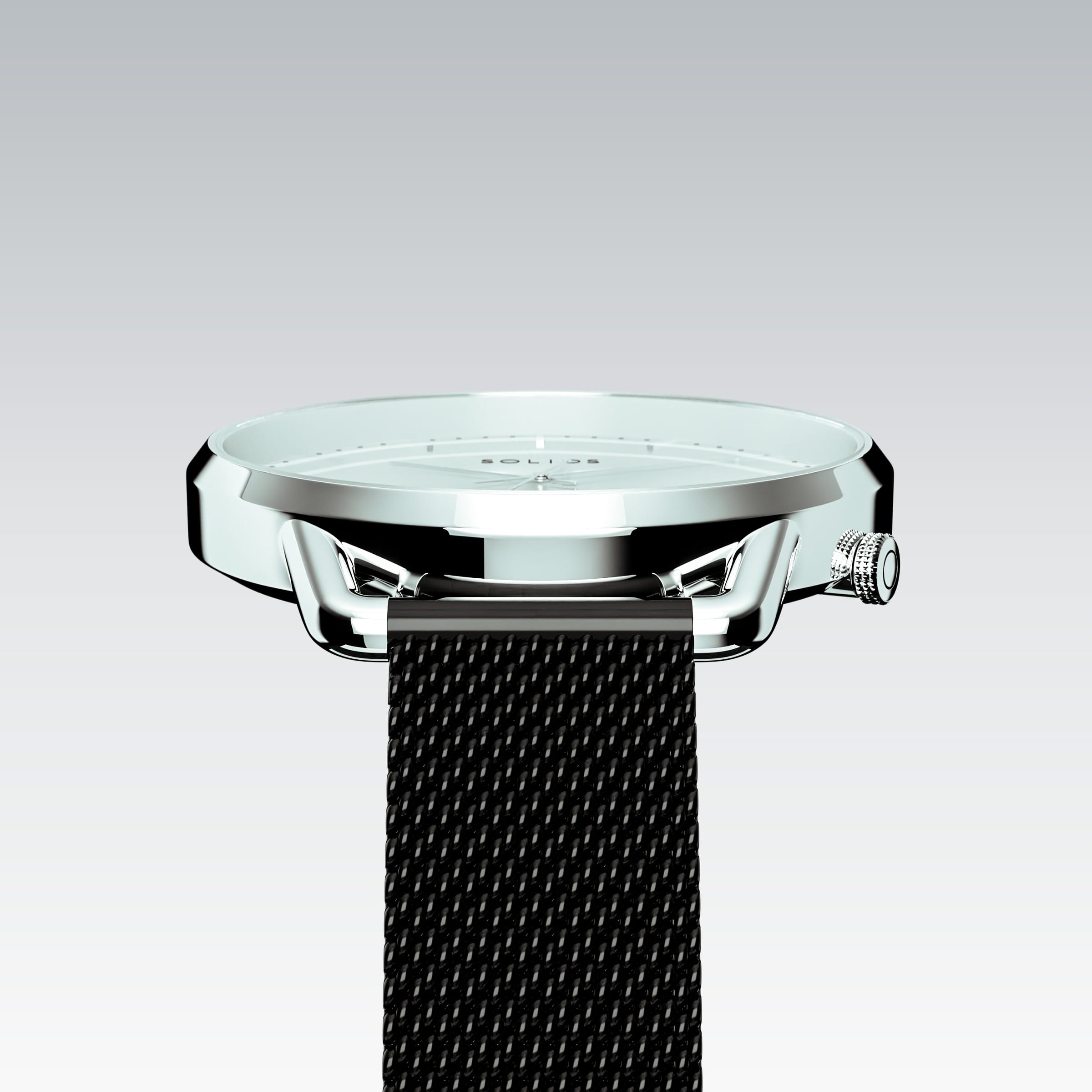 La Solar Curve Mini | Cadran Blanc - Boîtier Argent