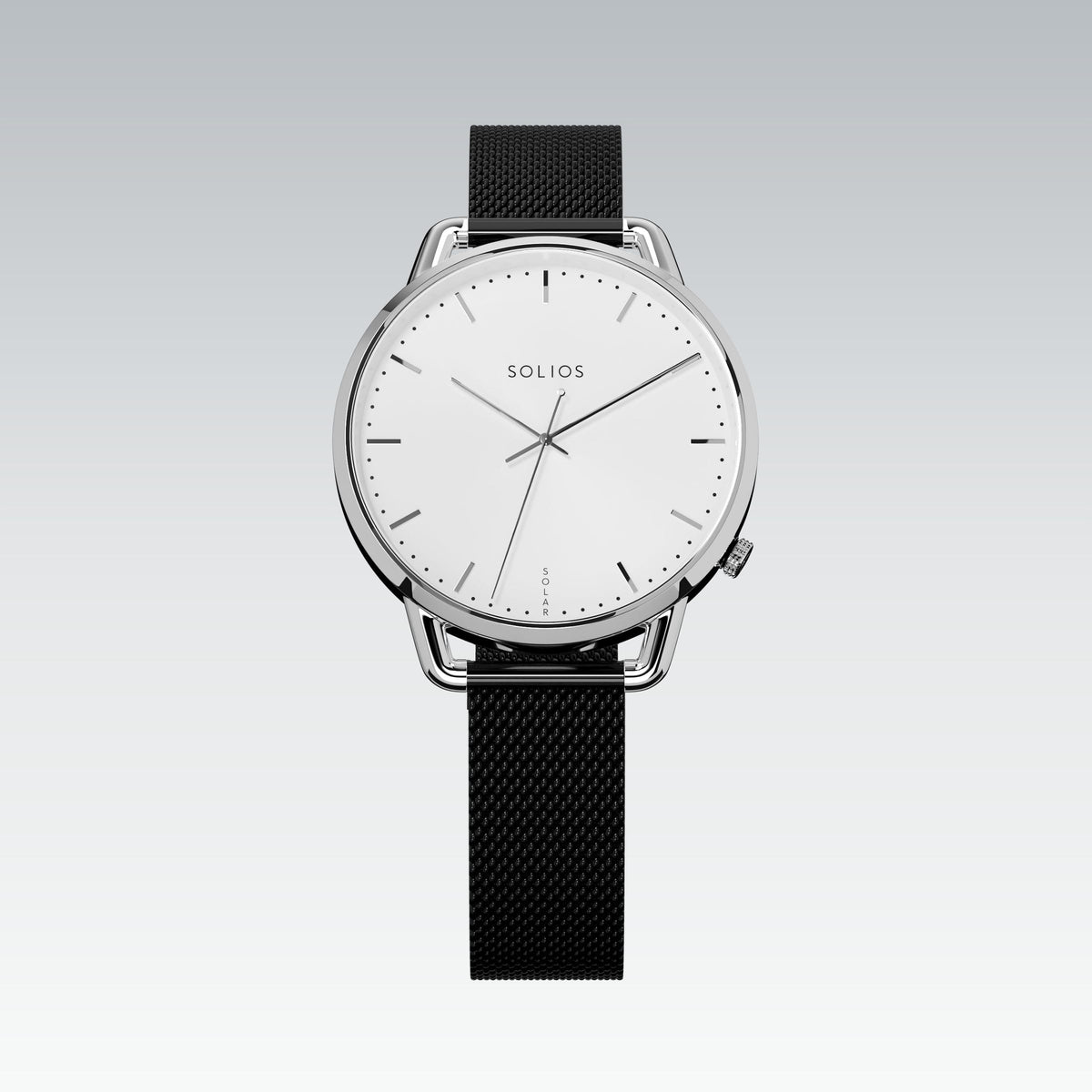 La Solar Curve Mini | Cadran Blanc - Boîtier Argent