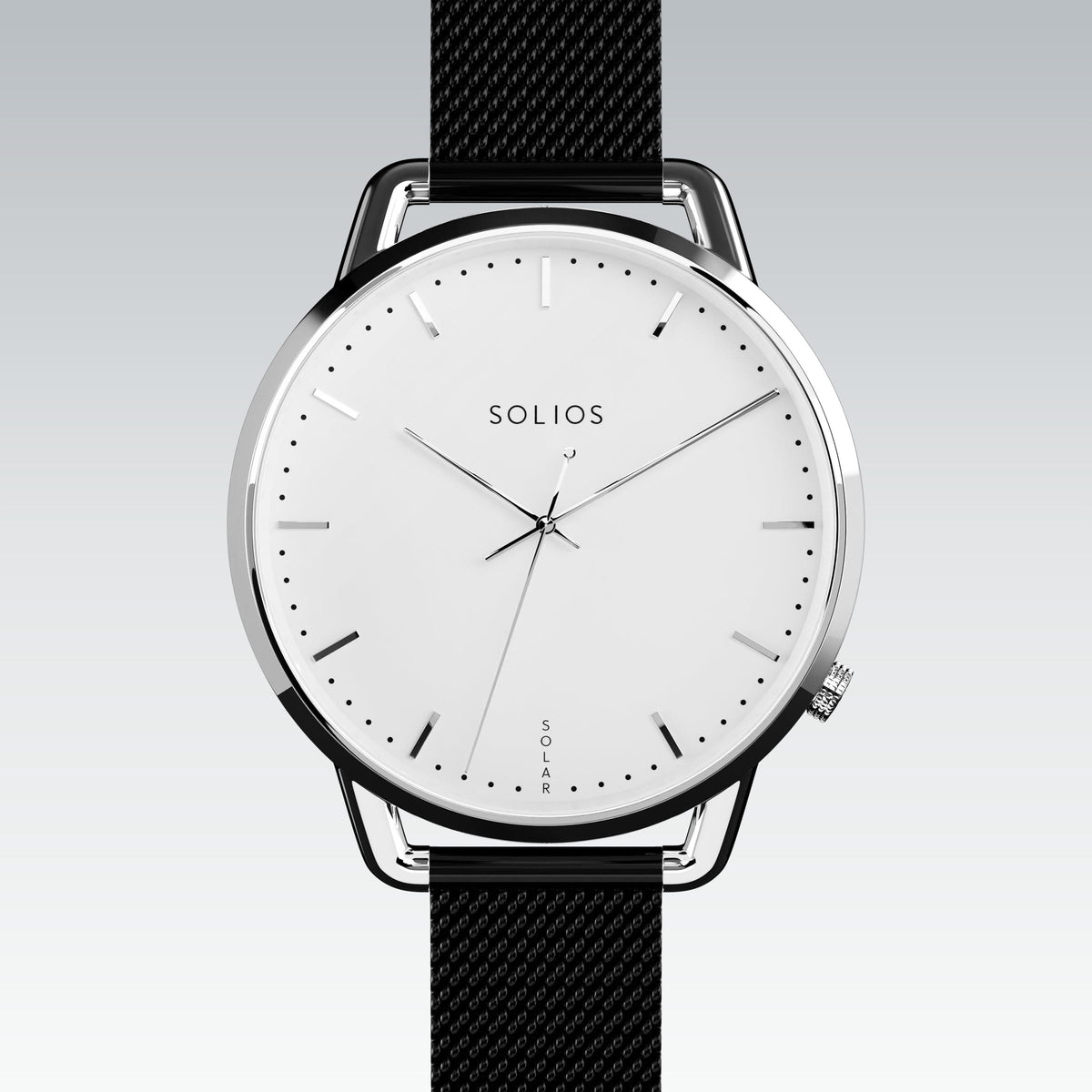 La Solar Curve Mini | Cadran Blanc - Boîtier Argent