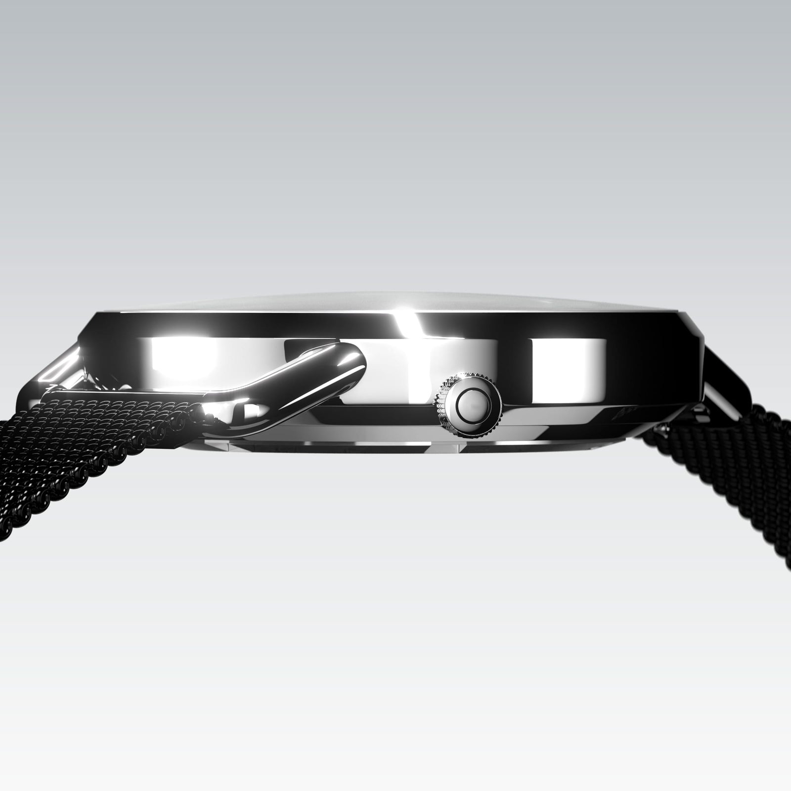 The Solar Curve Mini | White Dial - Silver Case