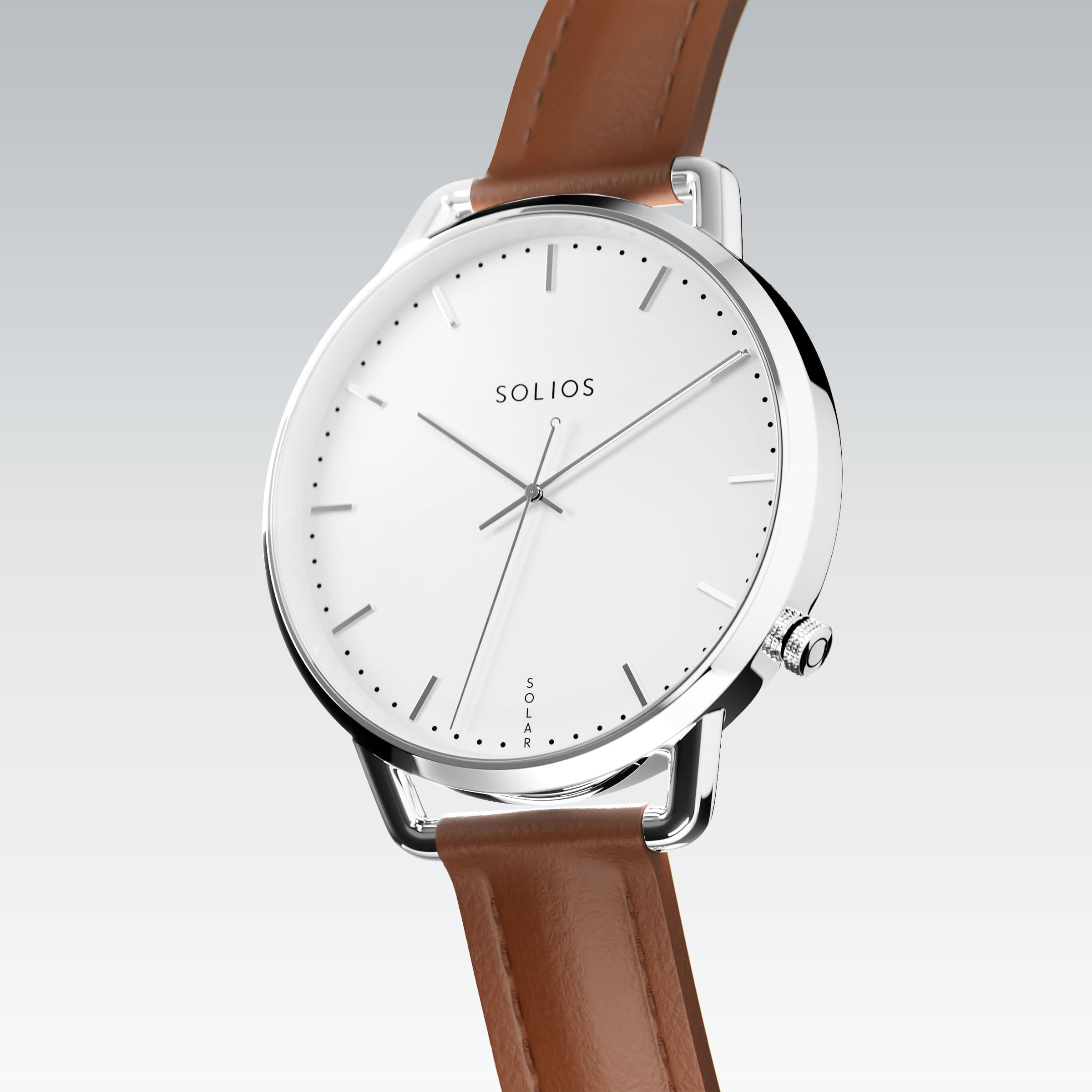 La Solar Curve Mini | Cadran Blanc - Boîtier Argent