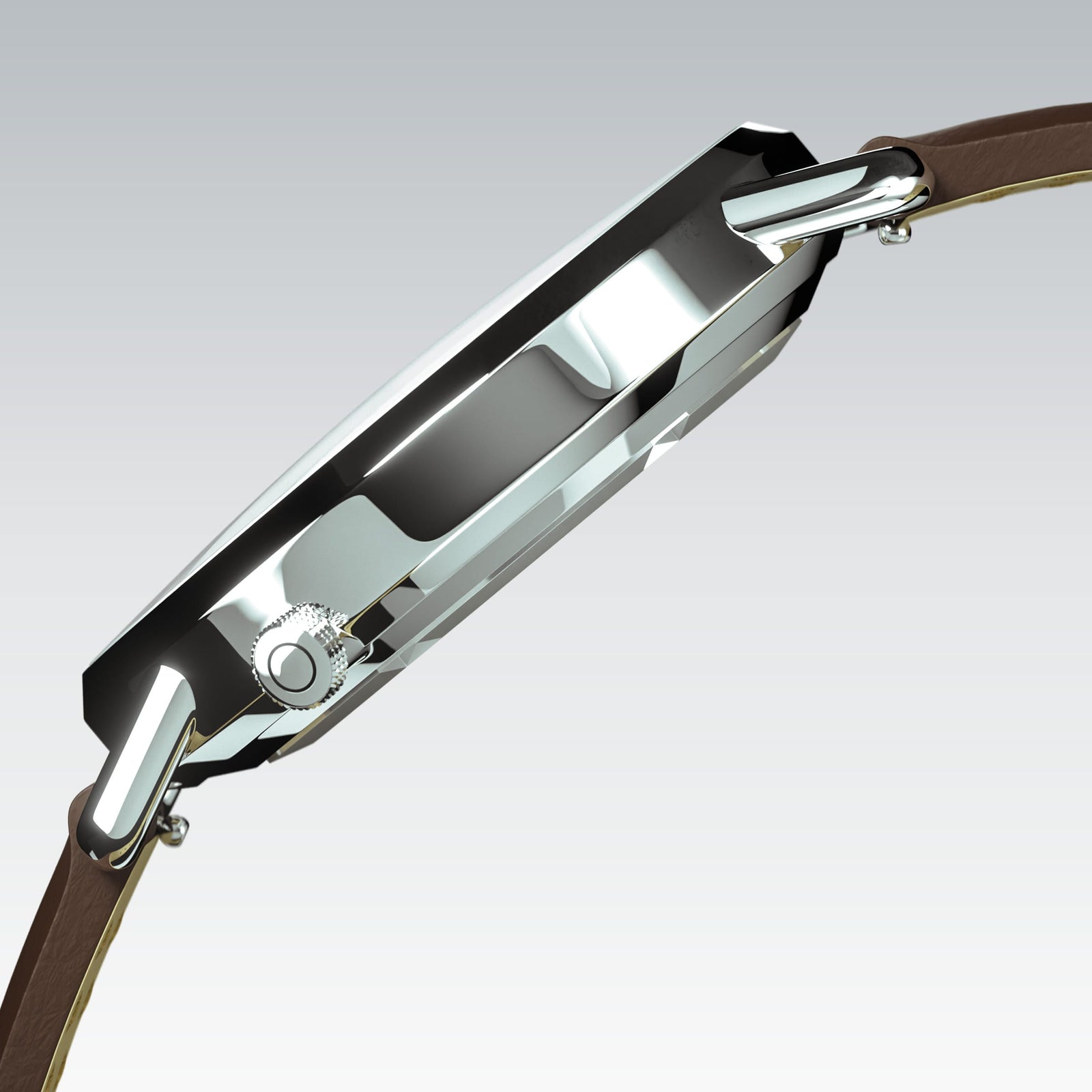 The Solar Curve Mini | White Dial - Silver Case