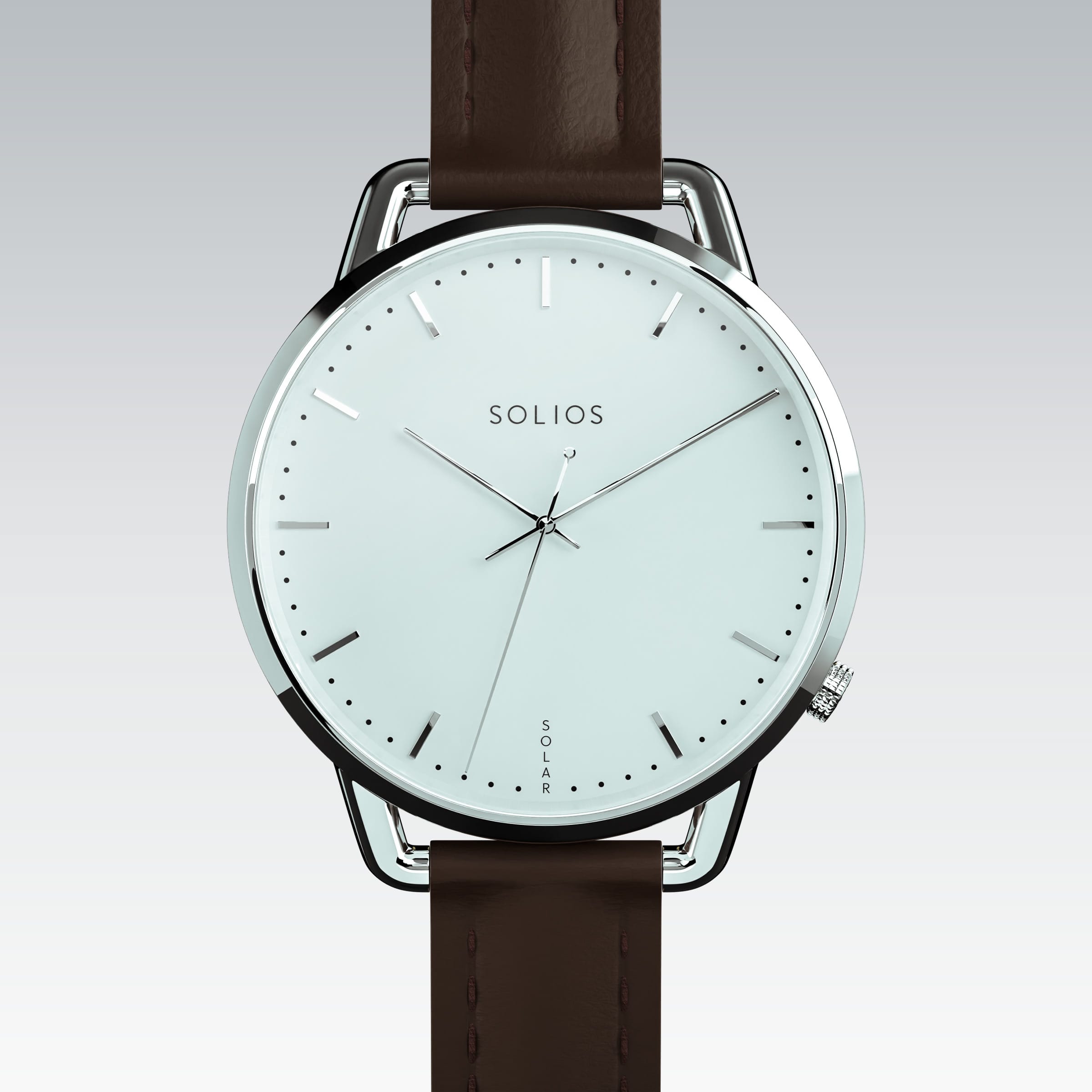 La Solar Curve Mini | Cadran Blanc - Boîtier Argent