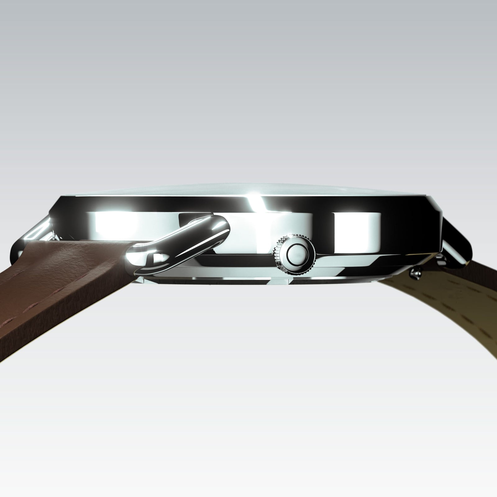 The Solar Curve Mini | White Dial - Silver Case