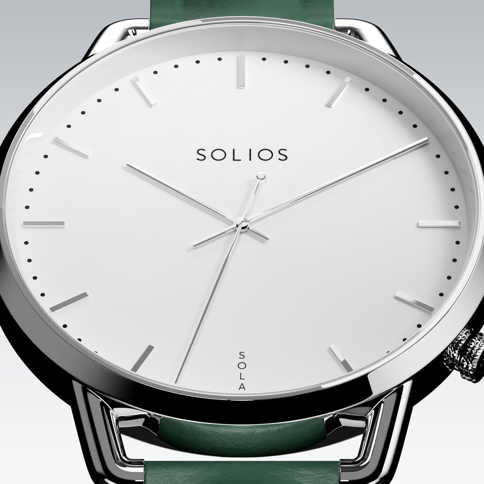 La Solar Curve Mini | Cadran Blanc - Boîtier Argent