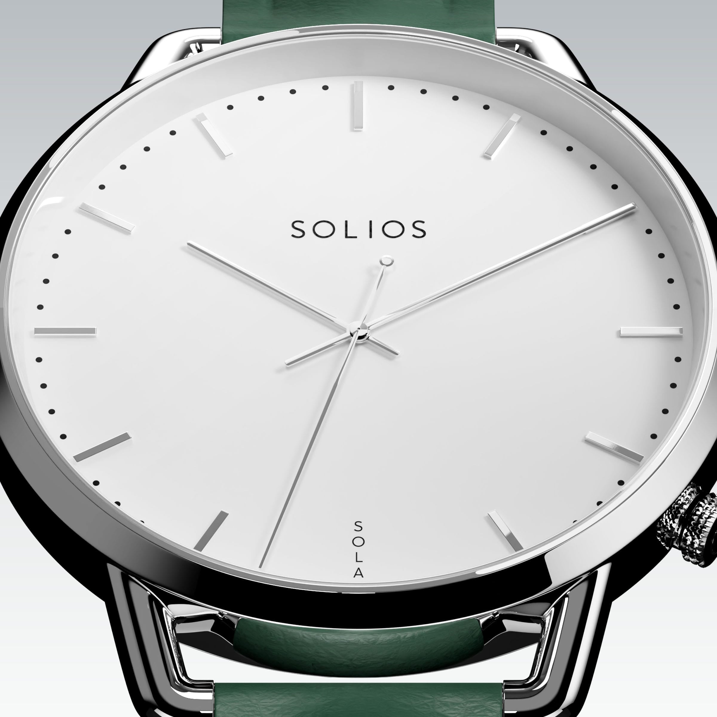 La Solar Curve Mini | Cadran Blanc - Boîtier Argent