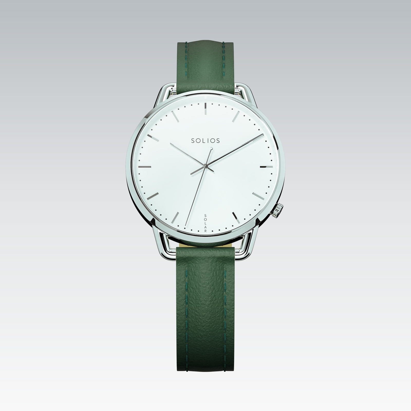 The Solar Curve Mini | White Dial - Silver Case