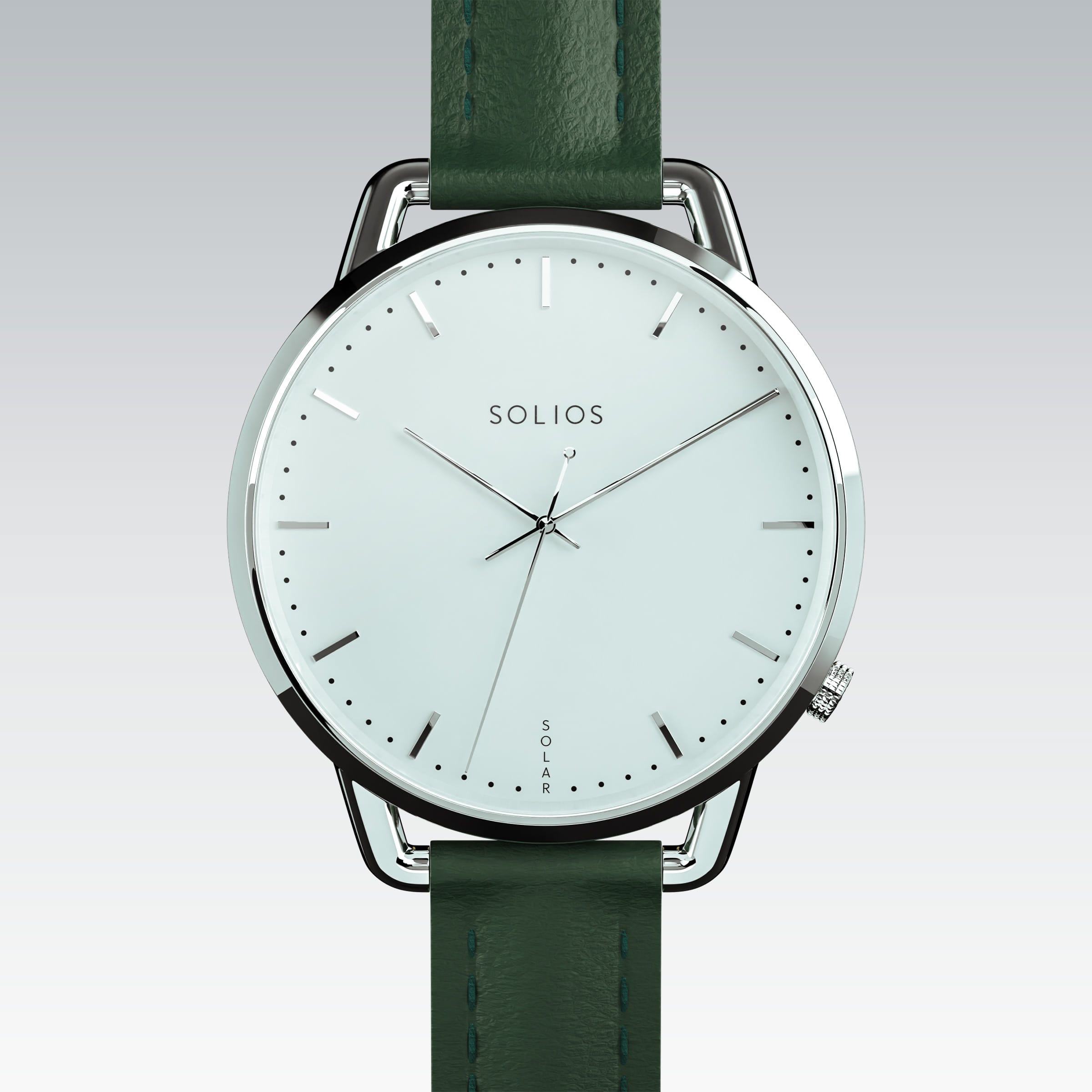La Solar Curve Mini | Cadran Blanc - Boîtier Argent